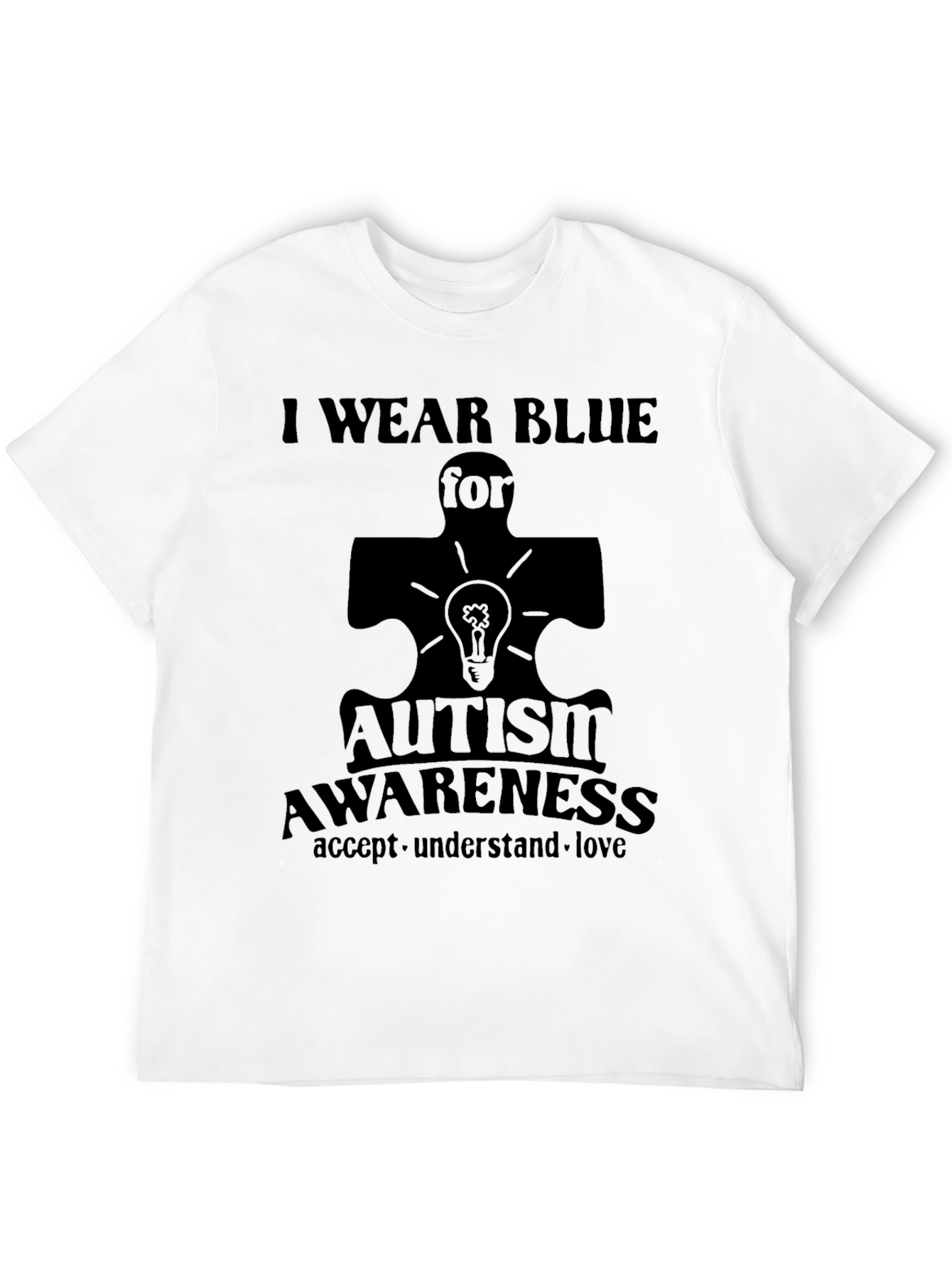 Autism Awareness T-Shirt: I Wear Blue