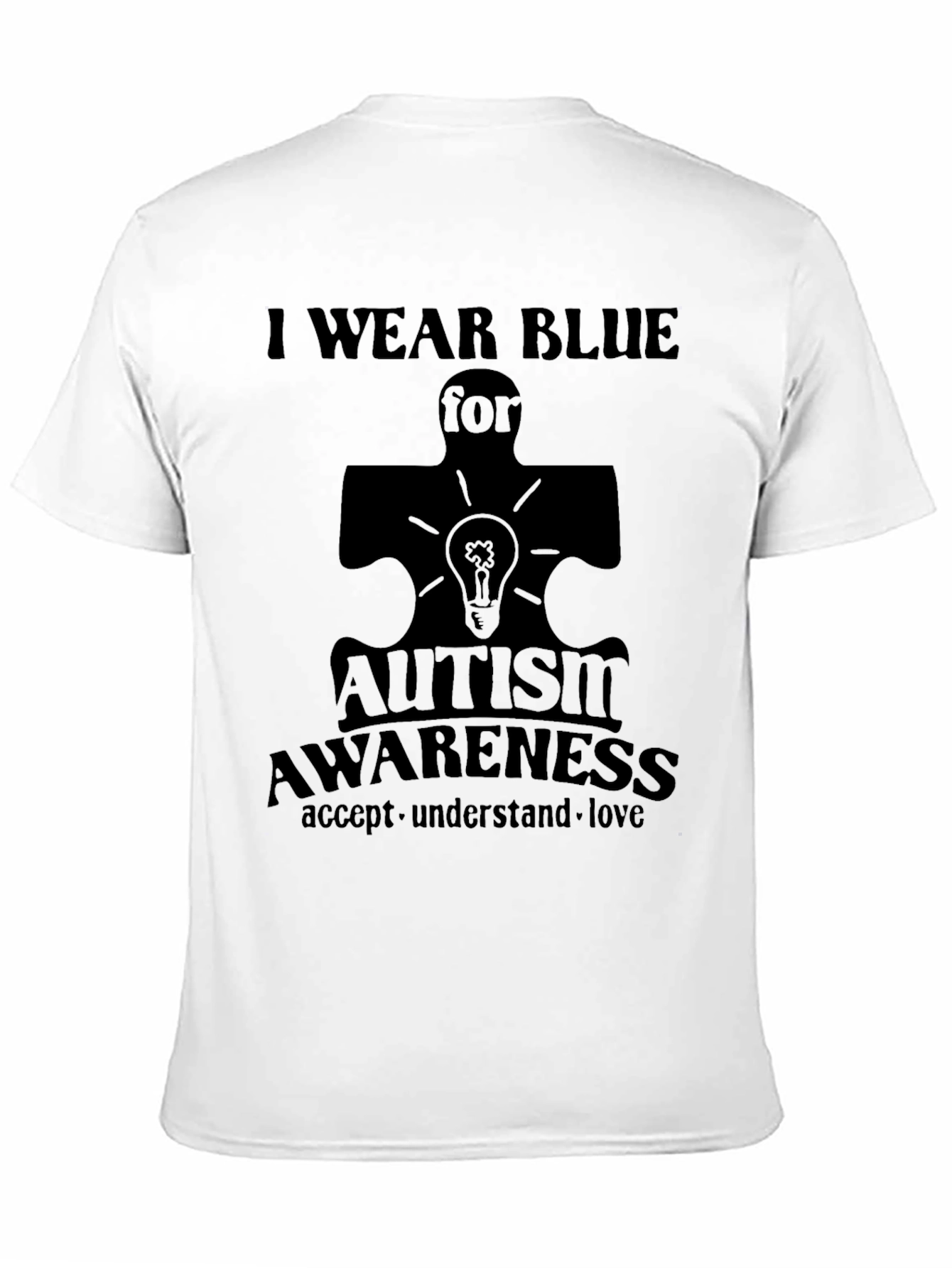 Autism Awareness T-Shirt: I Wear Blue