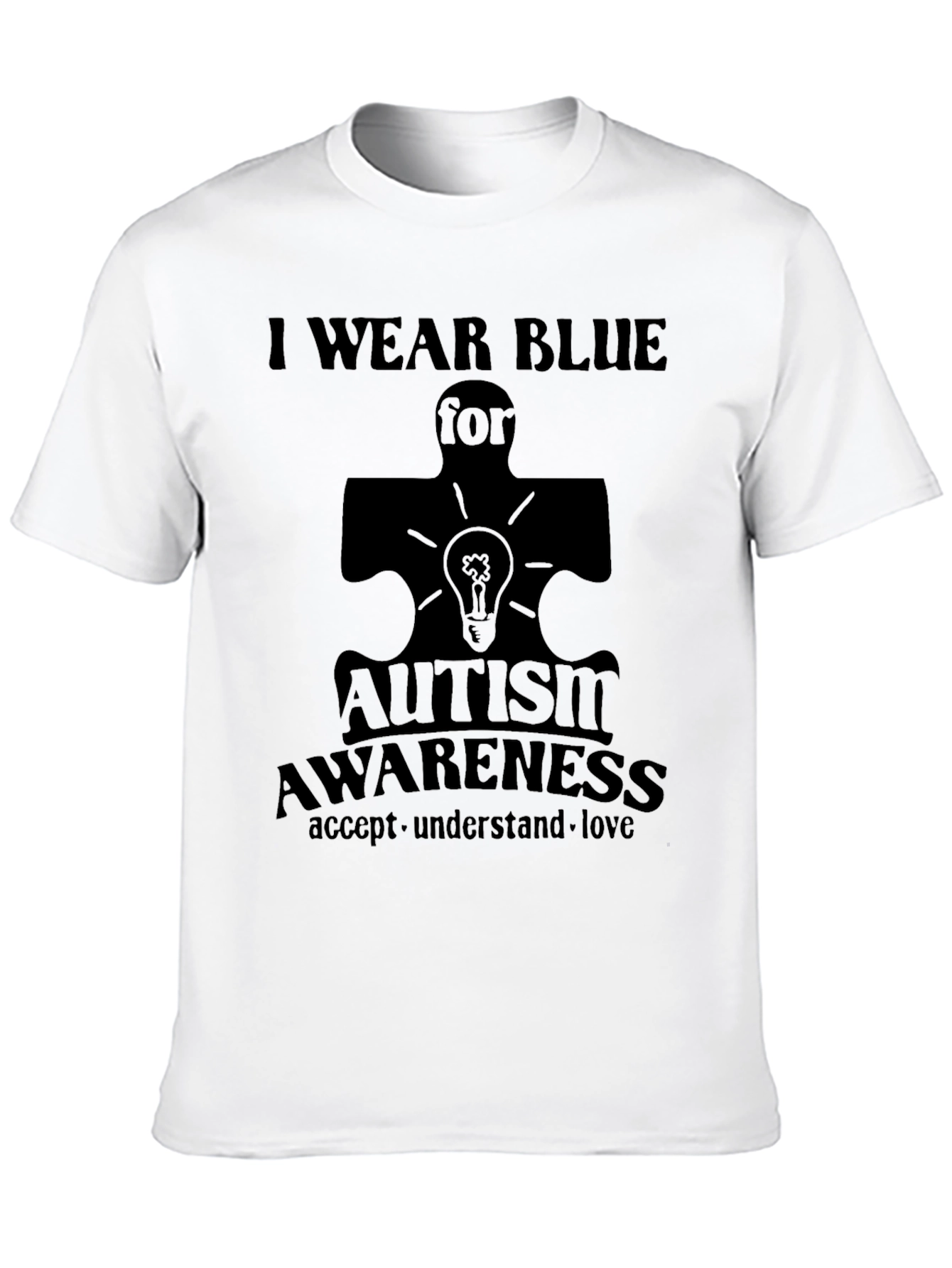 Autism Awareness T-Shirt: I Wear Blue
