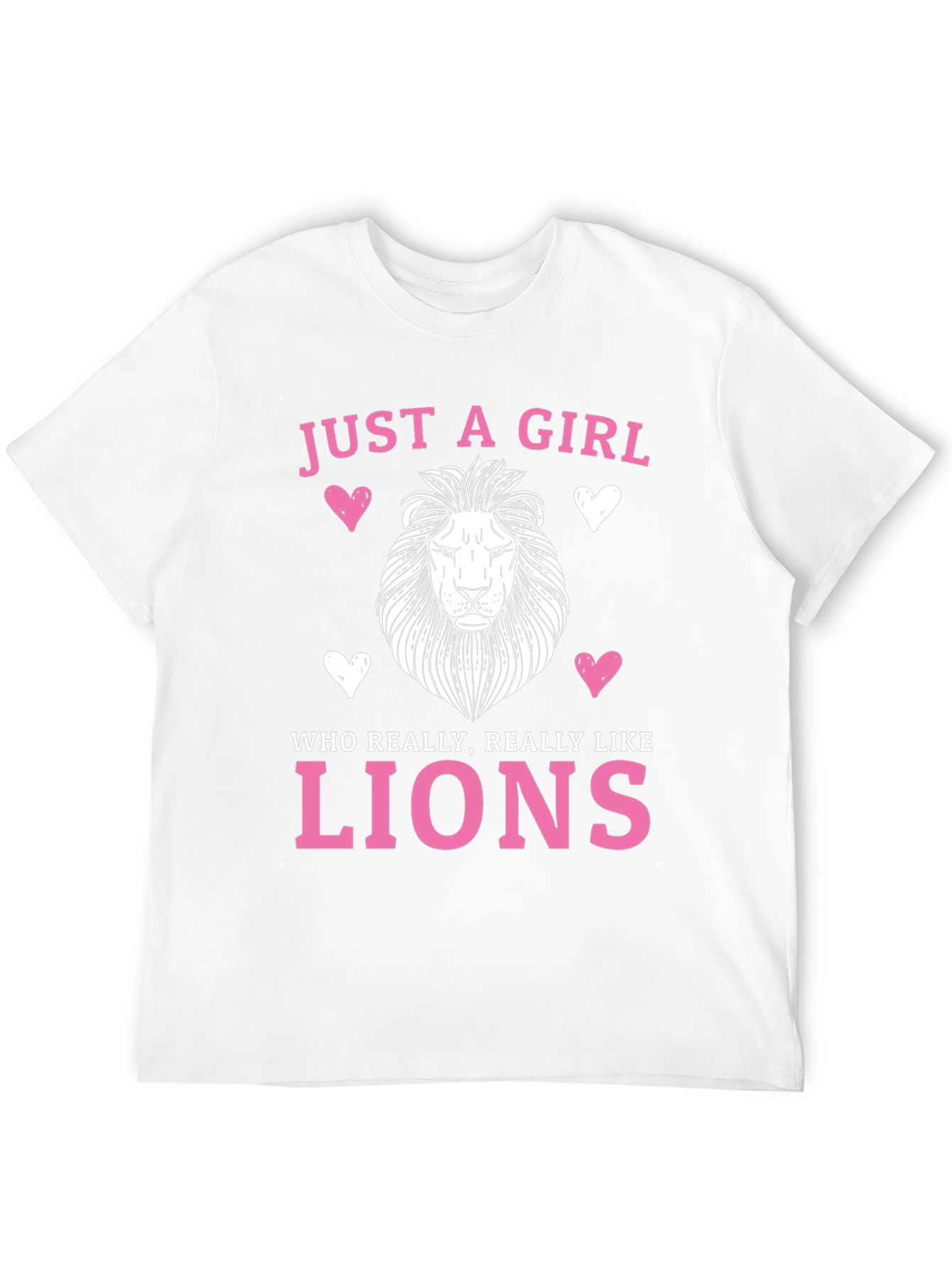 Just a Girl Who Loves Lions T-Shirt