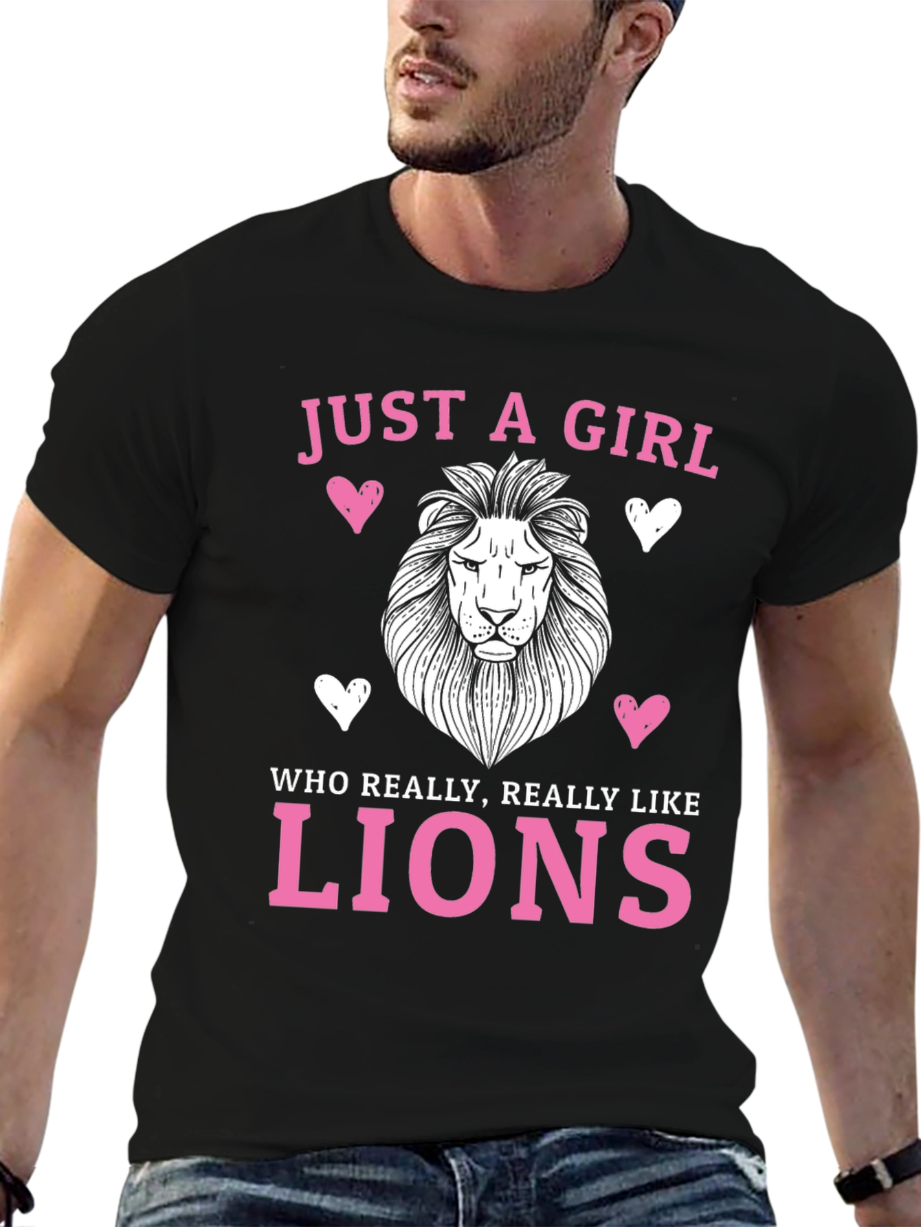 Just a Girl Who Loves Lions T-Shirt