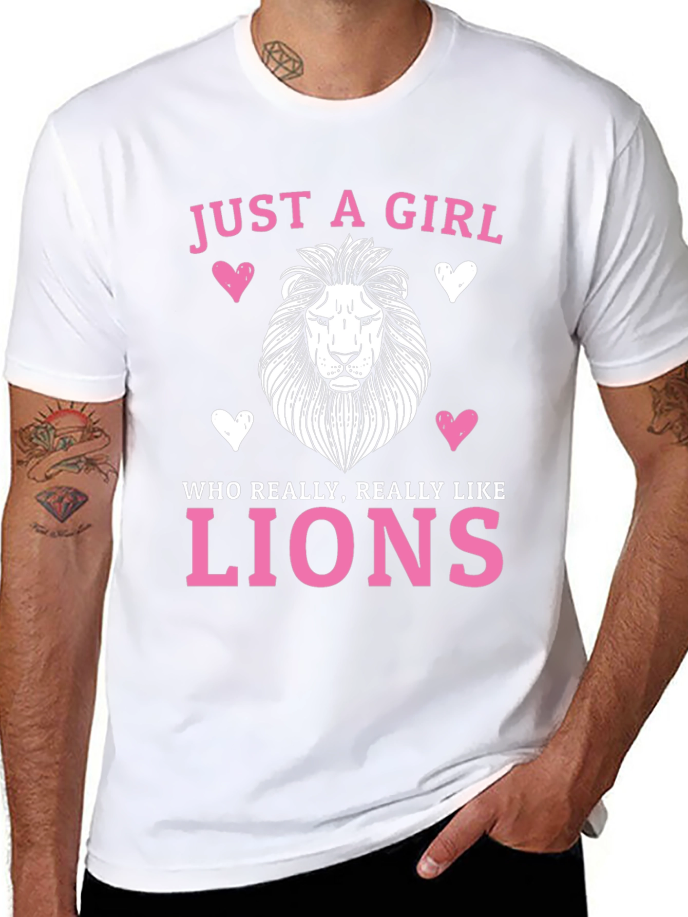 Just a Girl Who Loves Lions T-Shirt