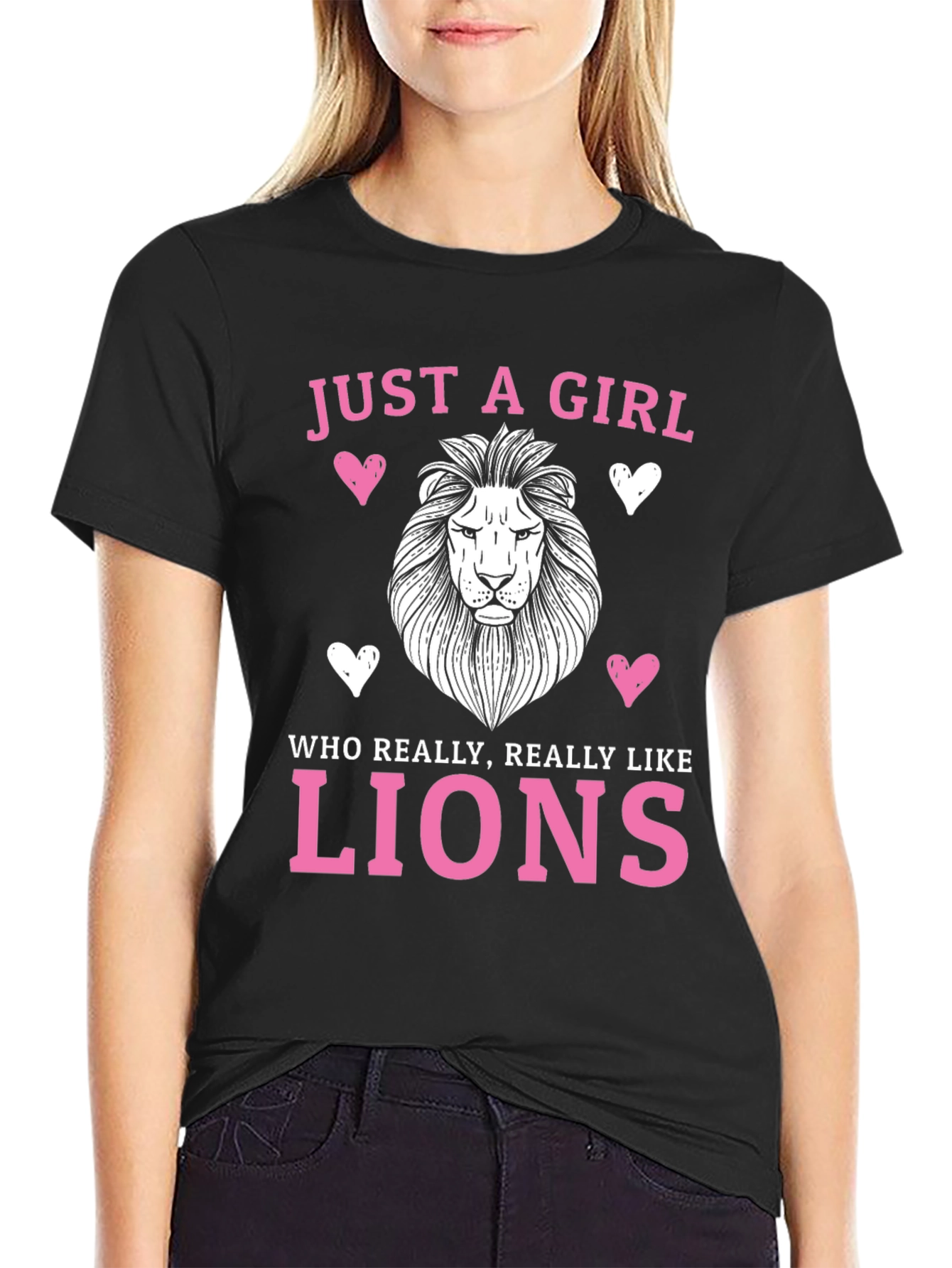 Just a Girl Who Loves Lions T-Shirt
