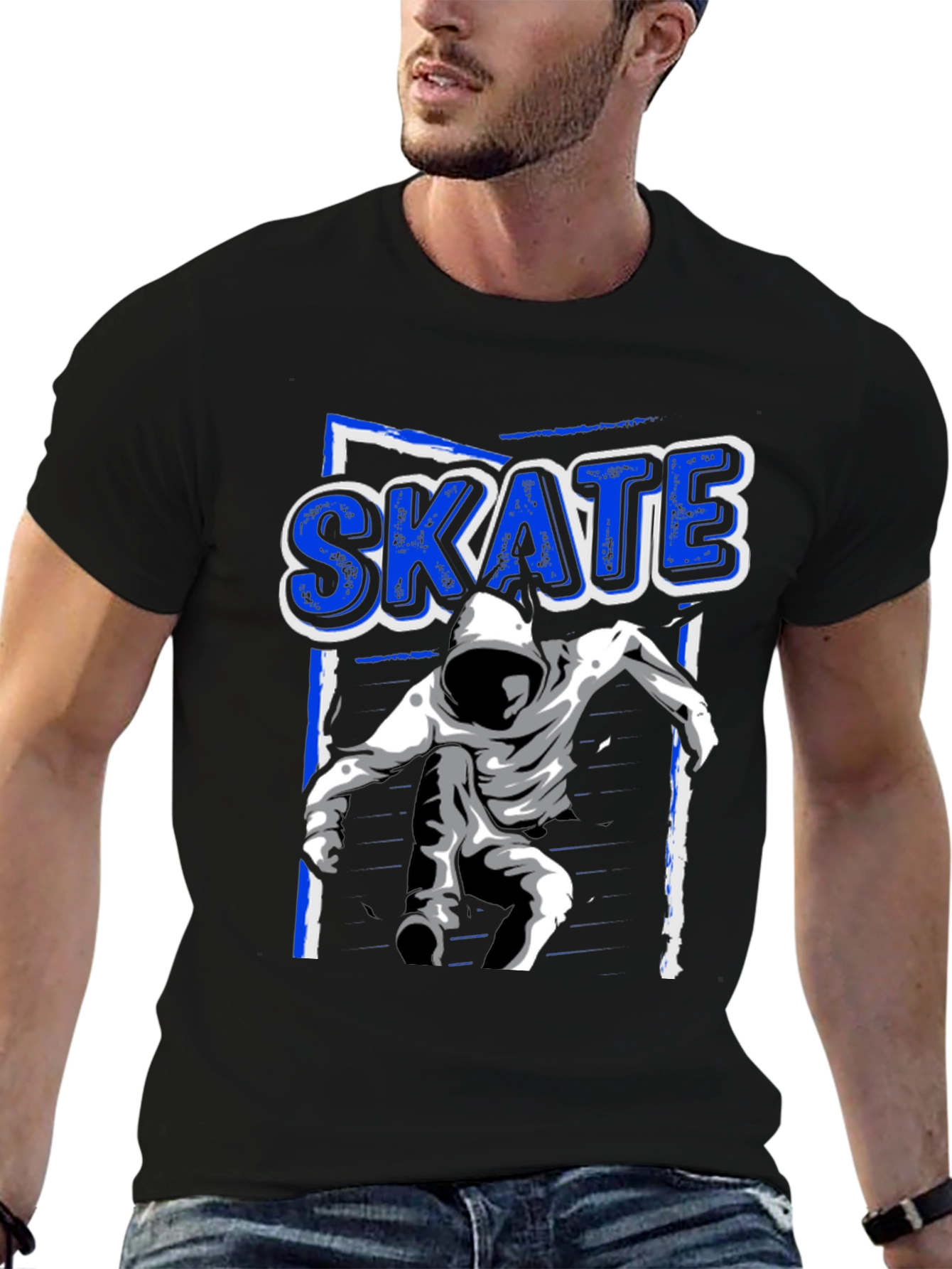 Skate T-Shirt - Urban Style Black Tee
