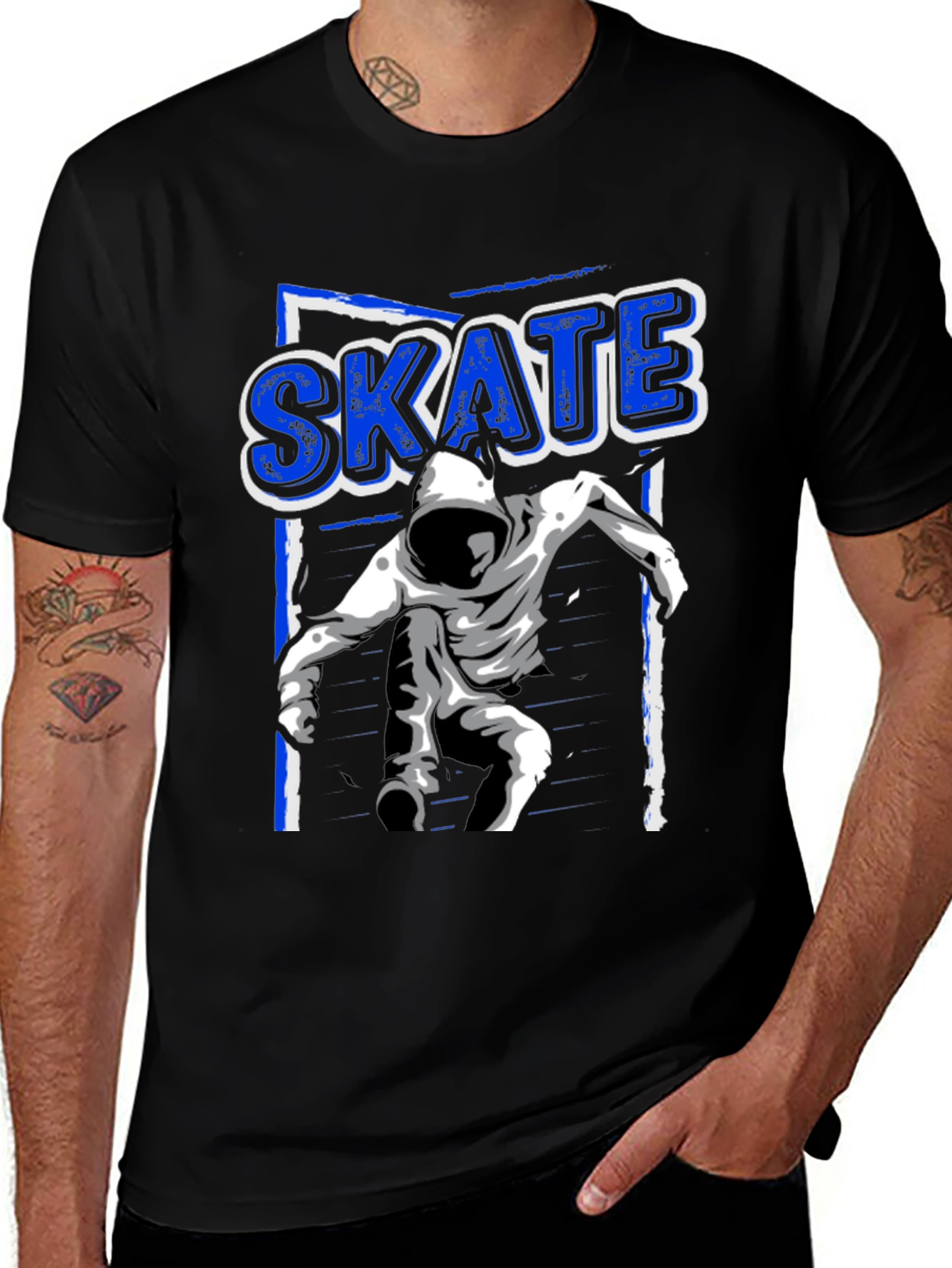 Skate T-Shirt - Urban Style Black Tee