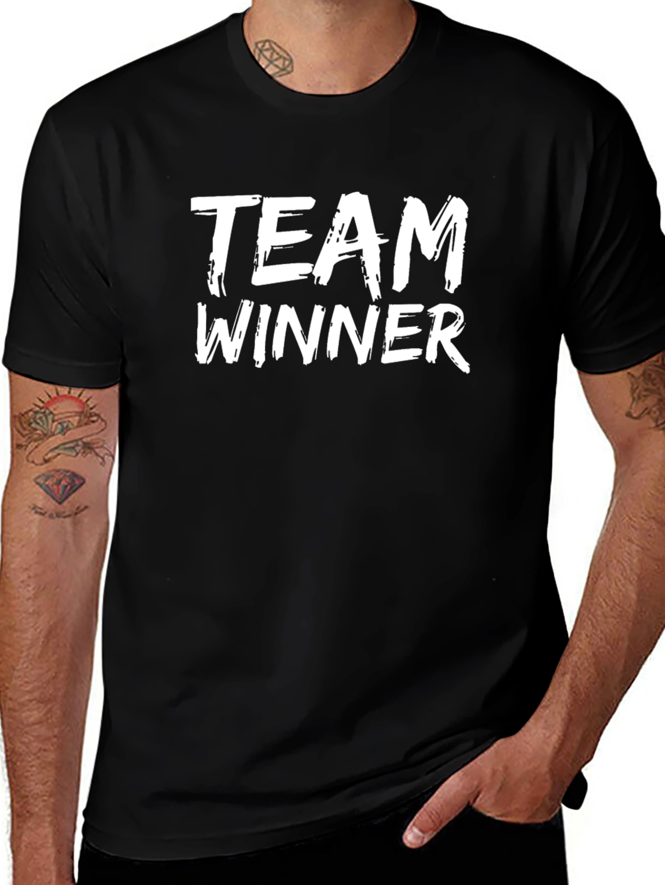 Team Winner Black Graphic Tee