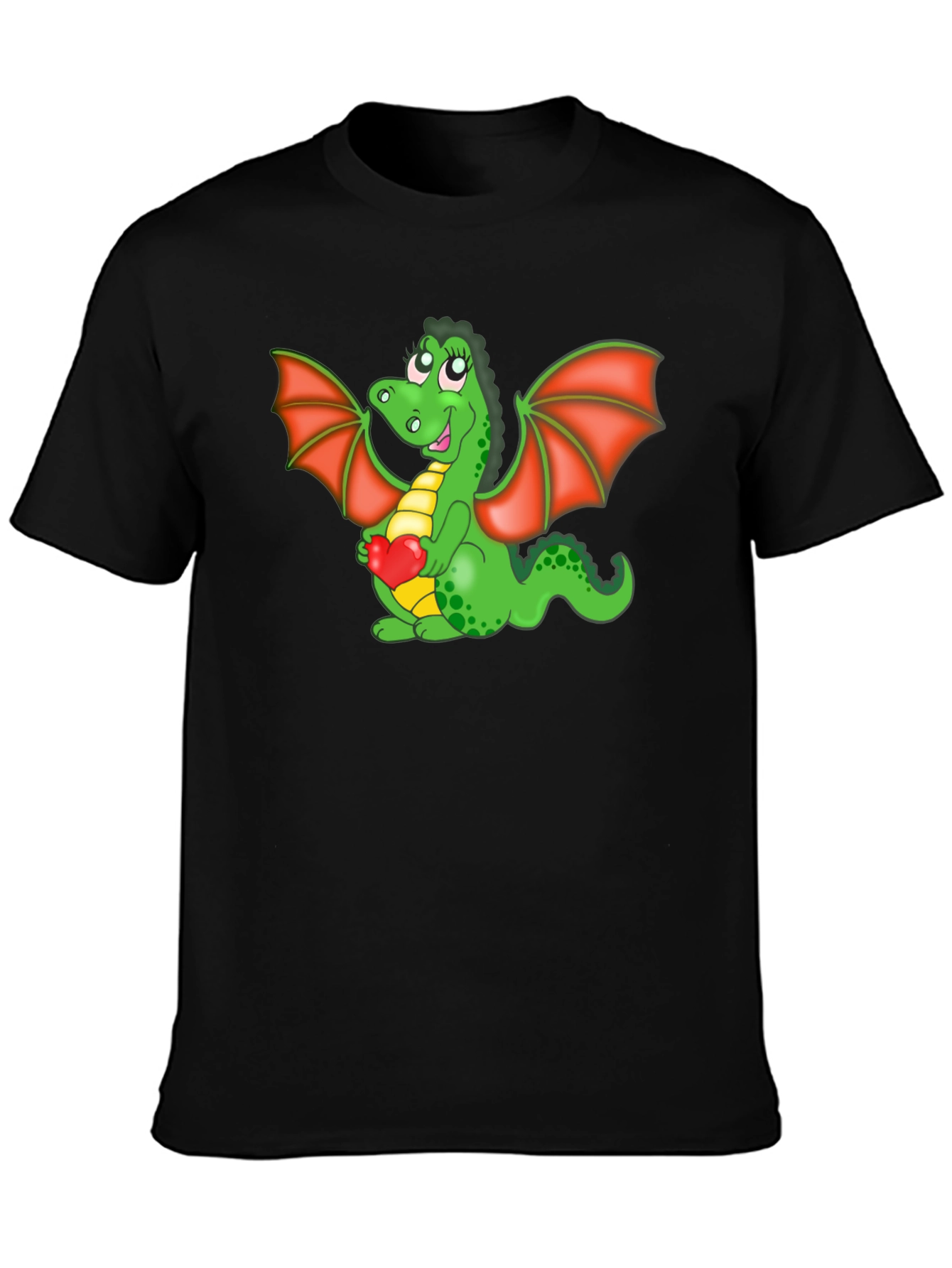 Cute Dragon Holding Heart T-Shirt