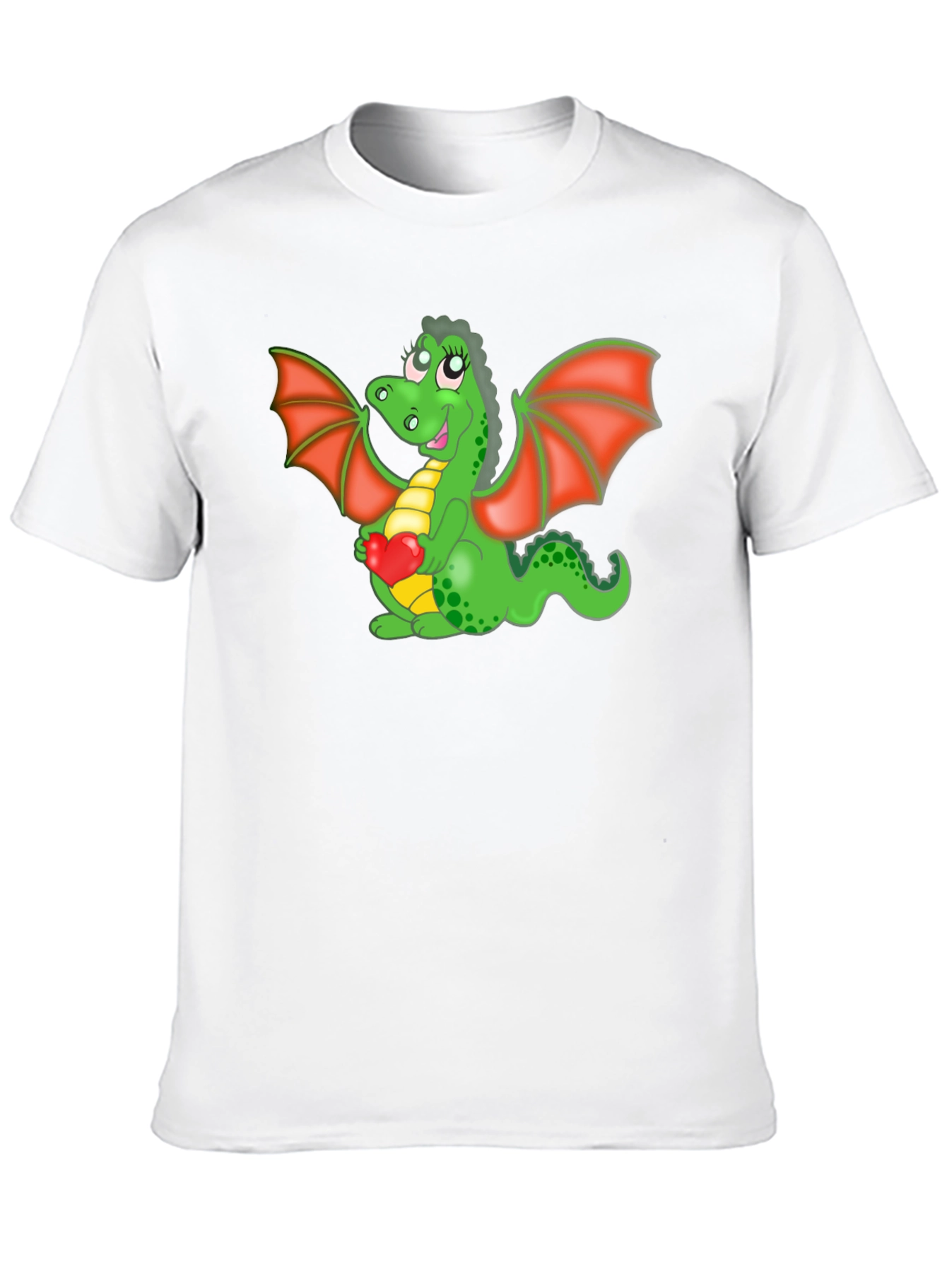 Cute Dragon Holding Heart T-Shirt