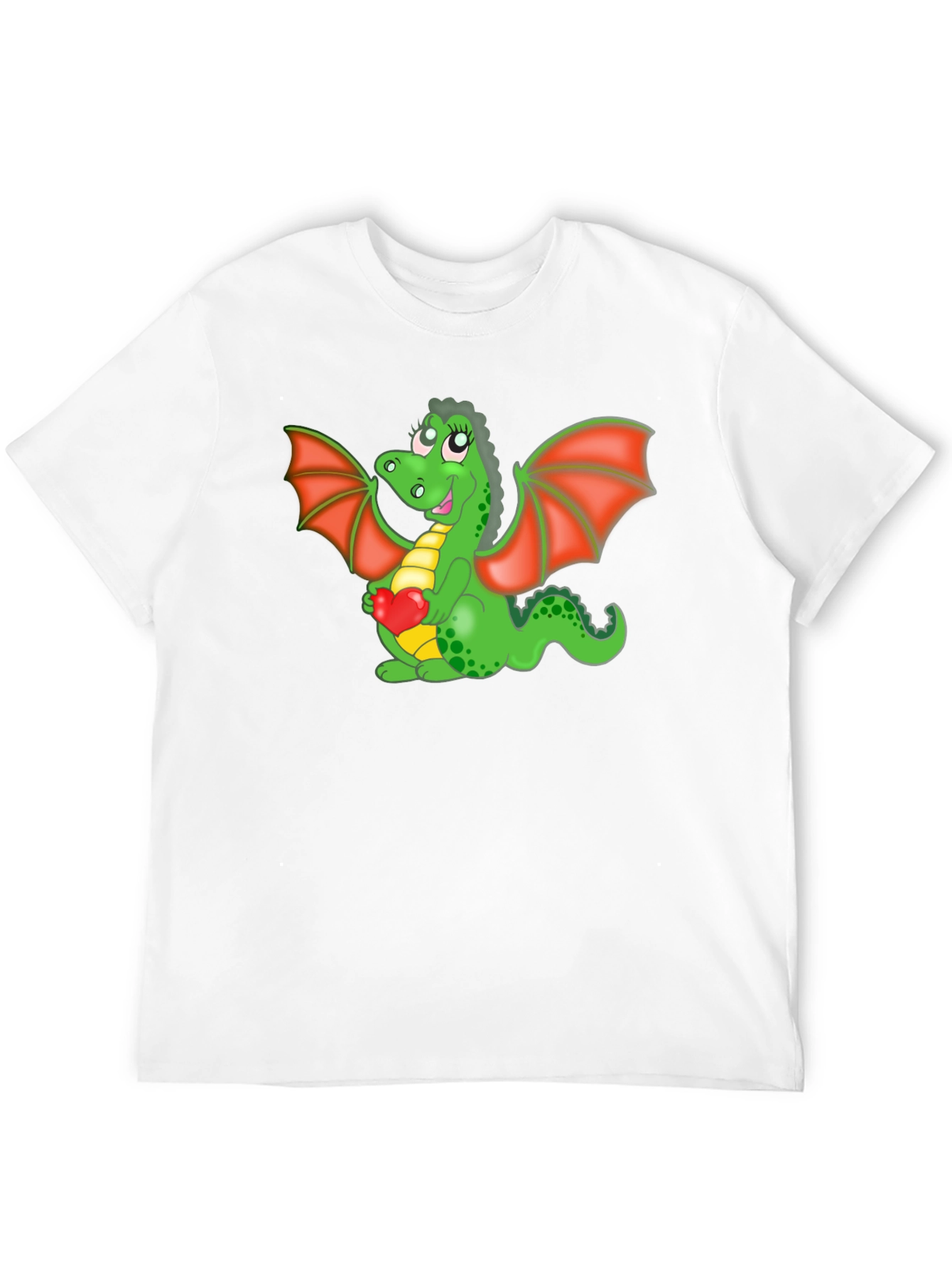 Cute Dragon Holding Heart T-Shirt