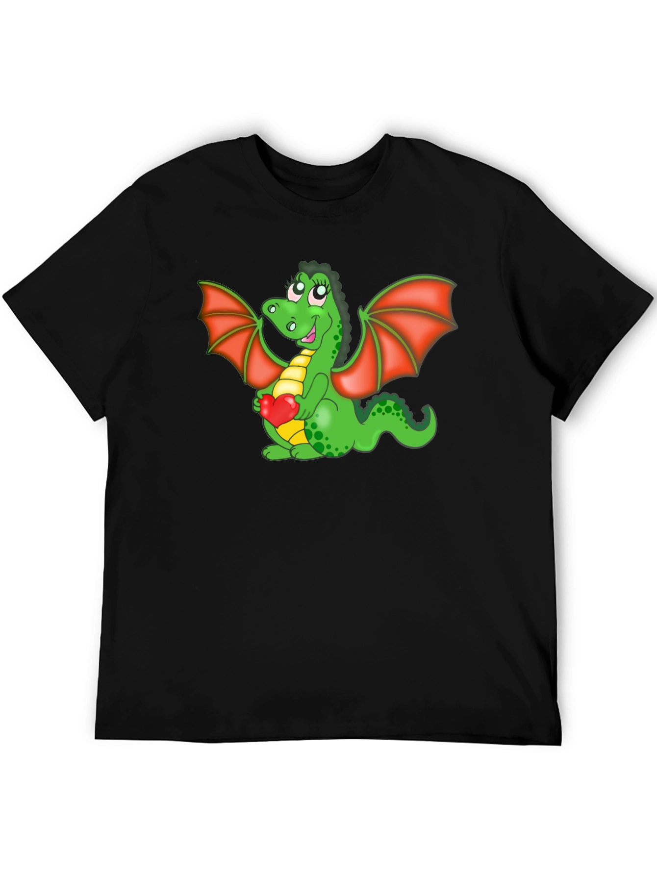 Cute Dragon Holding Heart T-Shirt