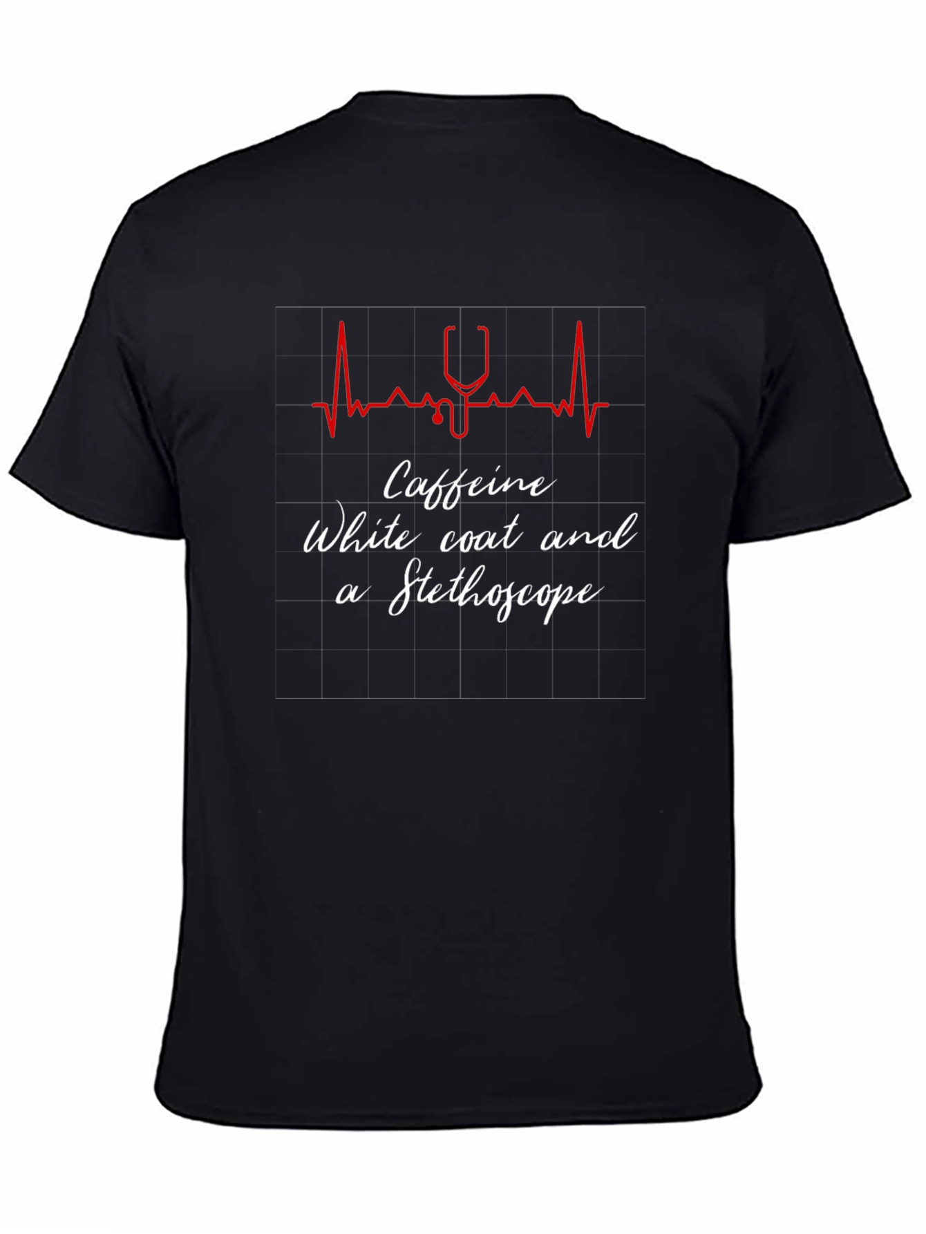 Caffeine Stethoscope Graphic Tee