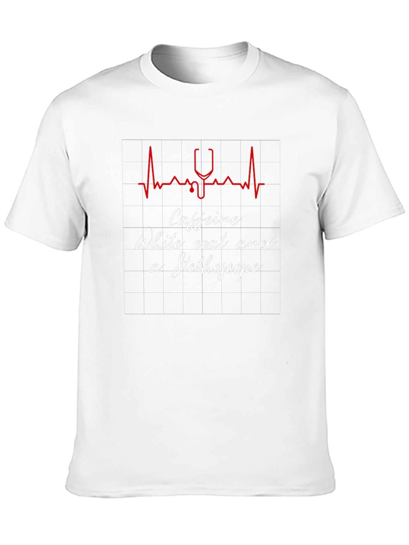 Caffeine Stethoscope Graphic Tee