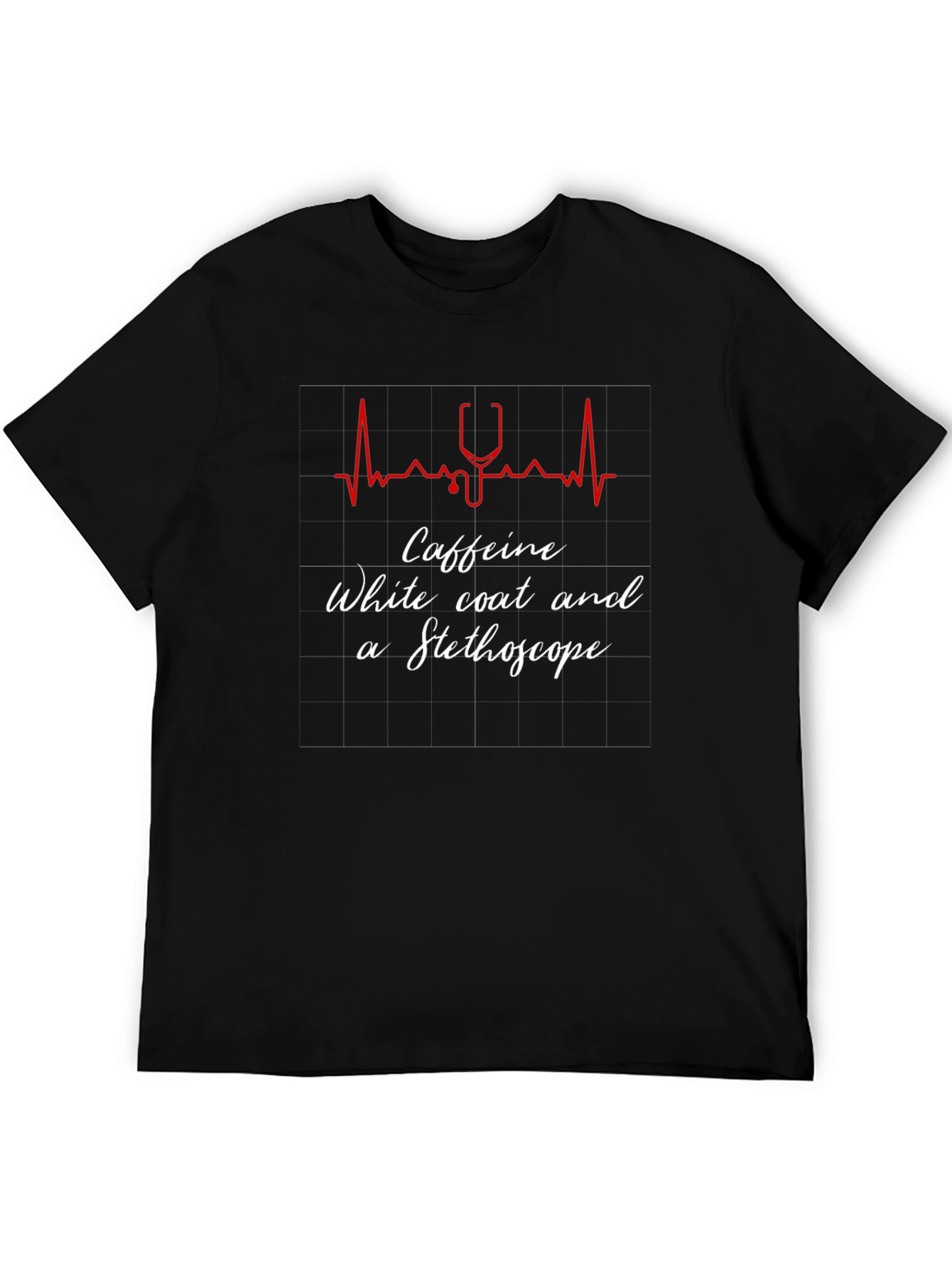 Caffeine Stethoscope Graphic Tee