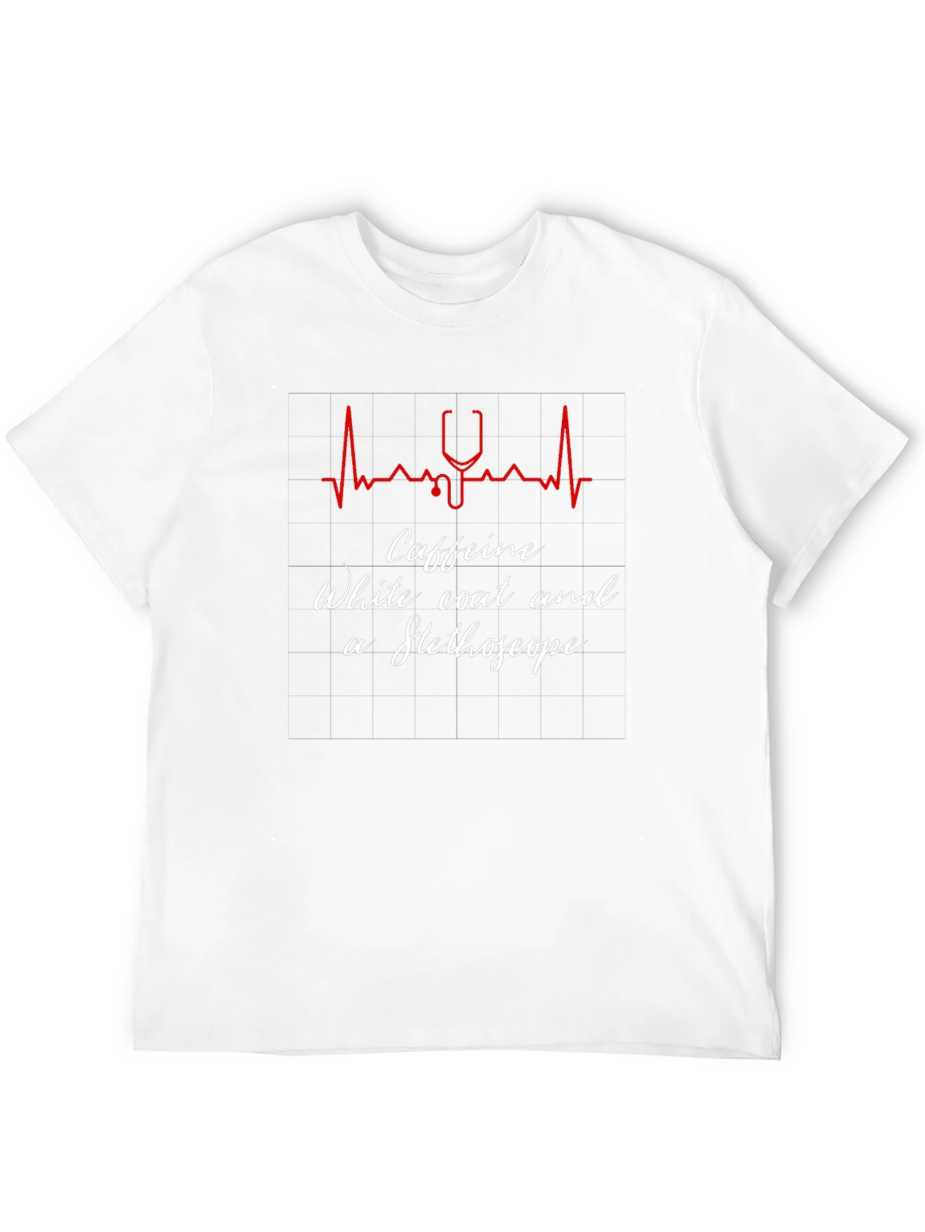 Caffeine Stethoscope Graphic Tee