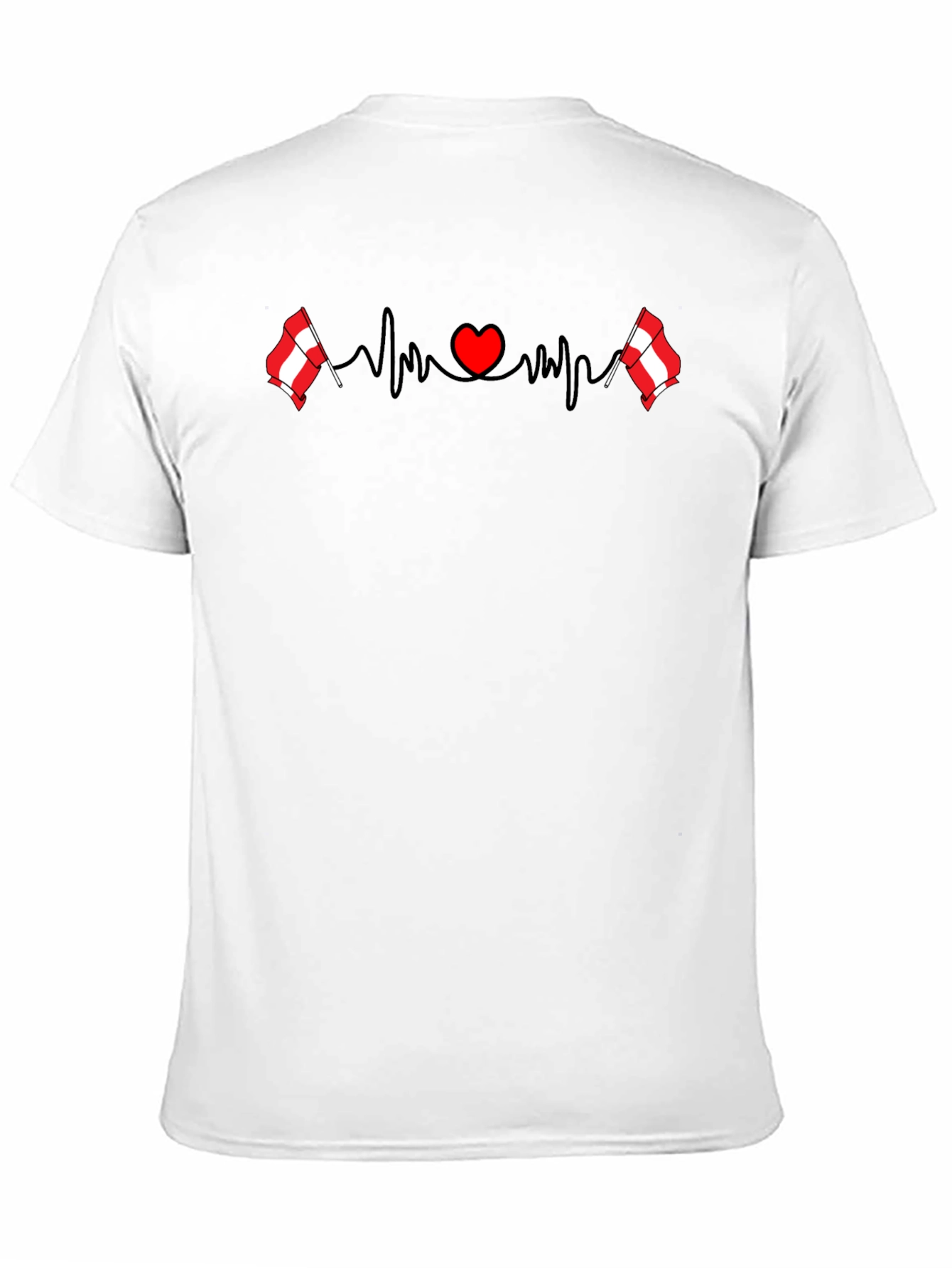 Heartbeat Flag Graphic Tee