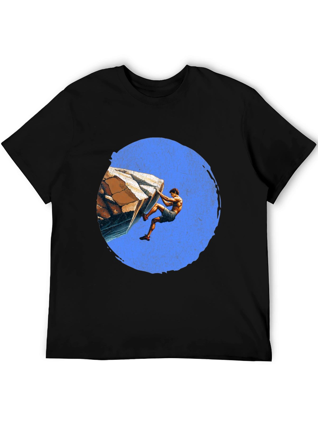 Rock Climbing Graphic Tee - Black