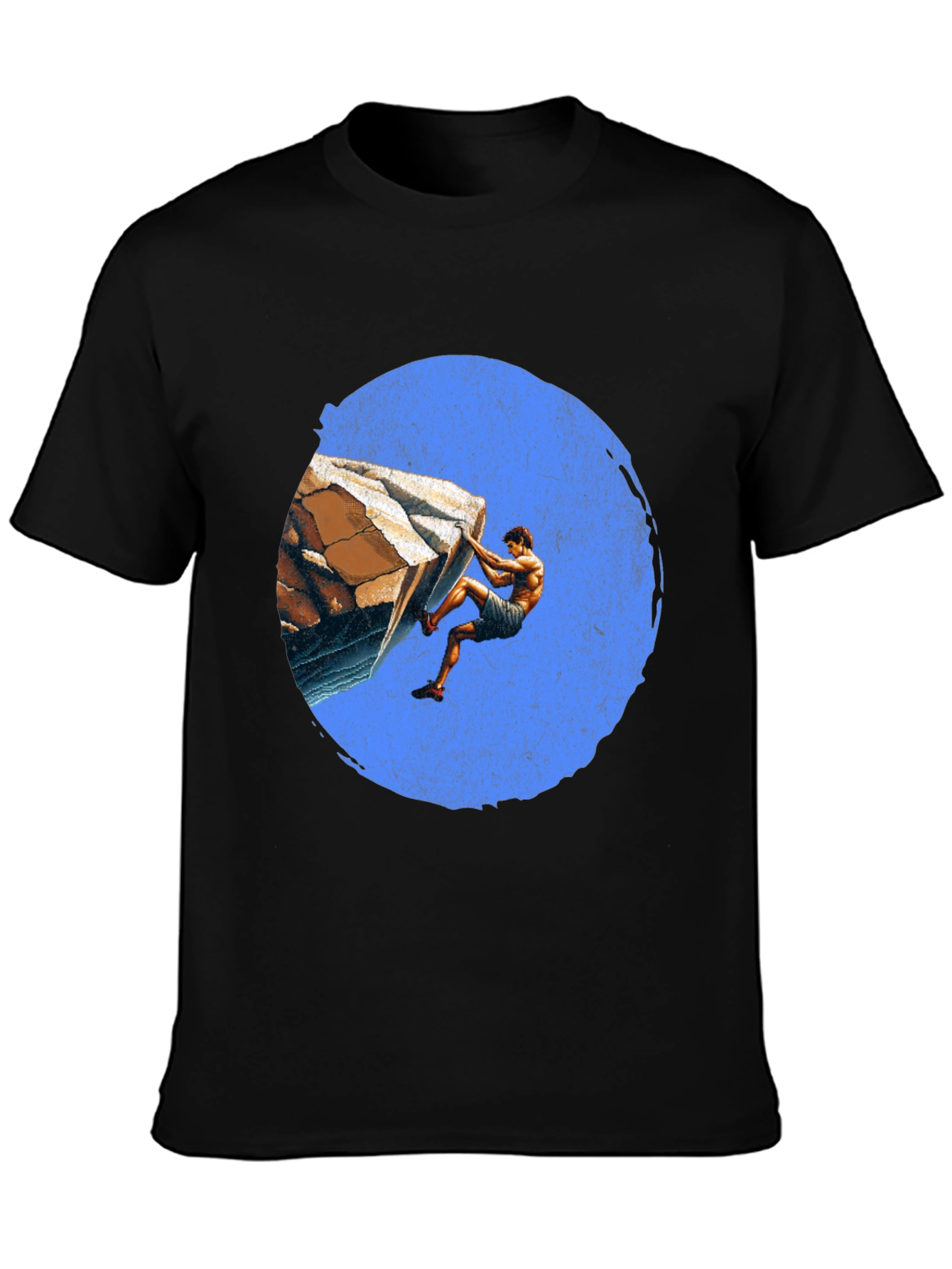 Rock Climbing Graphic Tee - Black