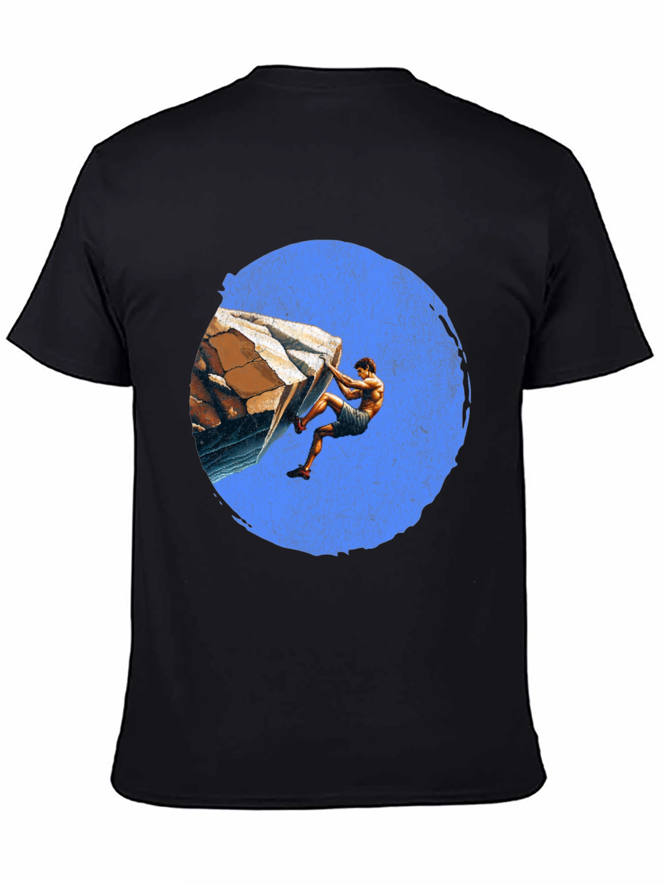 Rock Climbing Graphic Tee - Black