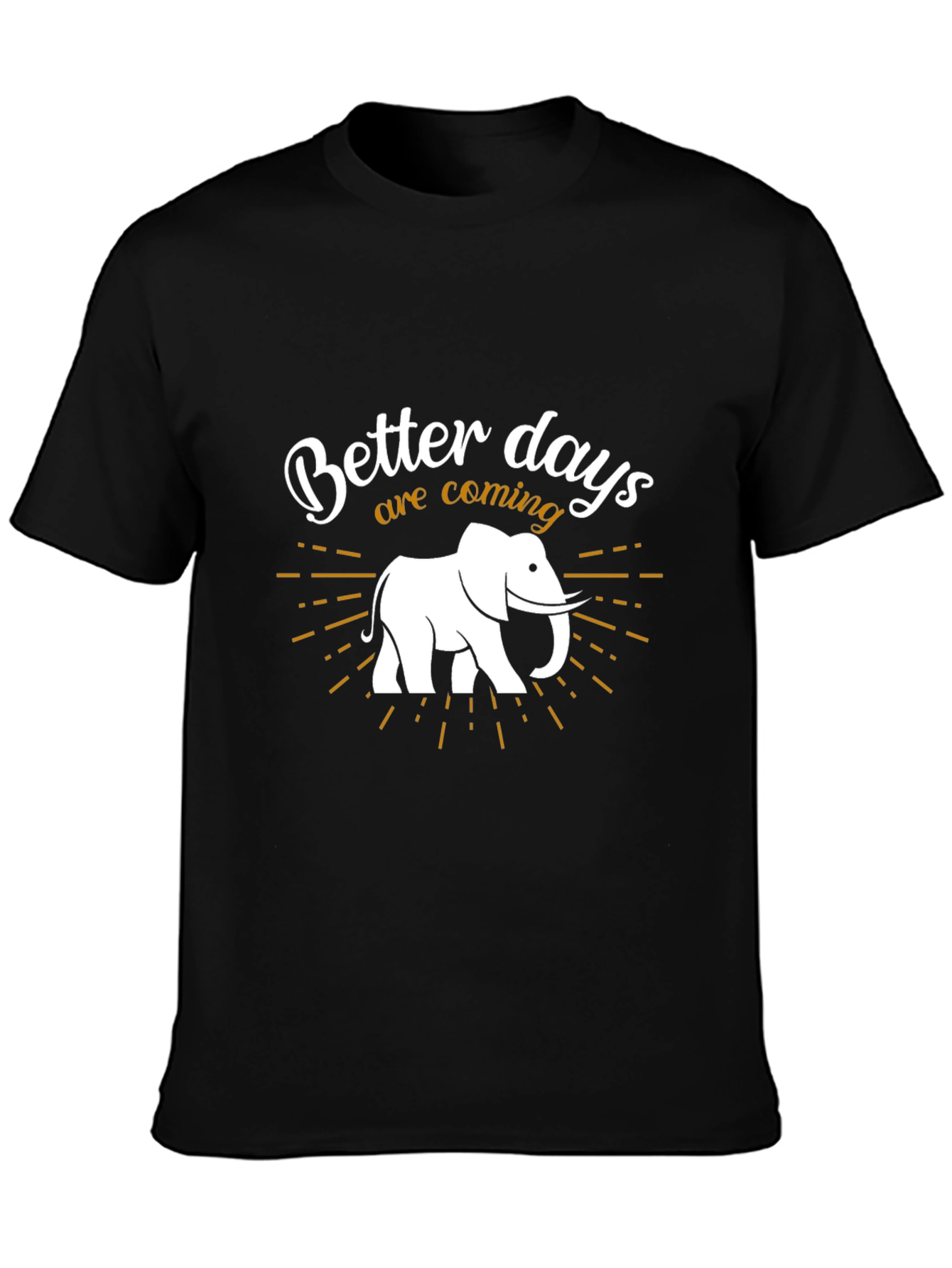 Better Days Elephant Graphic Tee - Stylish Comfort
