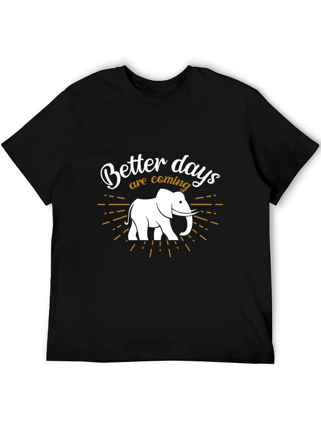 Better Days Elephant Graphic Tee - Stylish Comfort