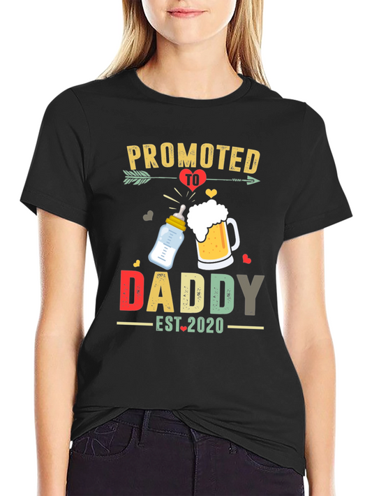 Promoted To Daddy Est. 2020 Mens Black T-Shirt