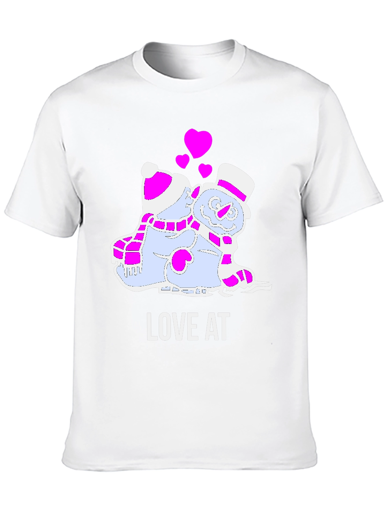 Love at First Ice: Snowman Couple T-Shirt