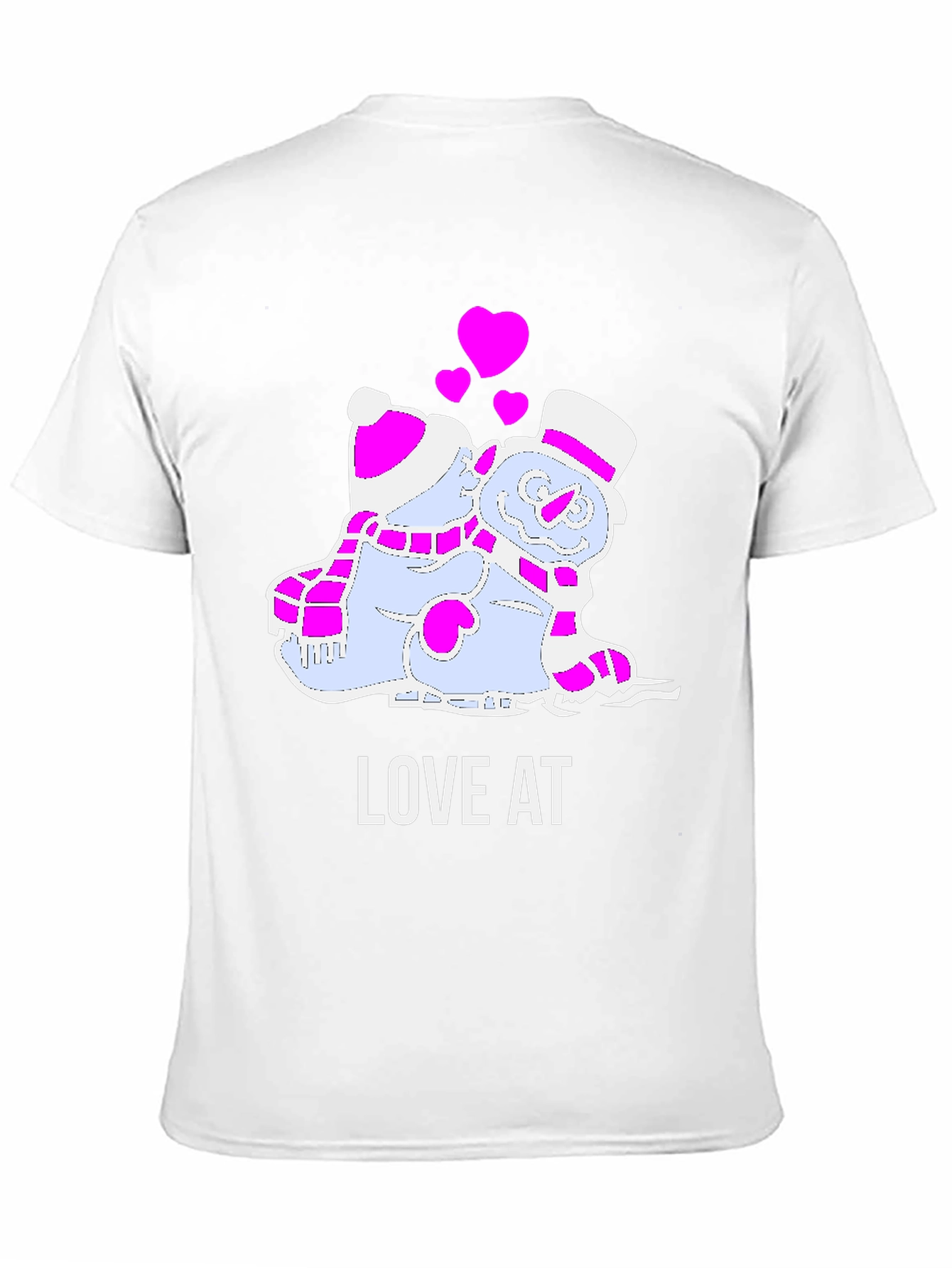 Love at First Ice: Snowman Couple T-Shirt