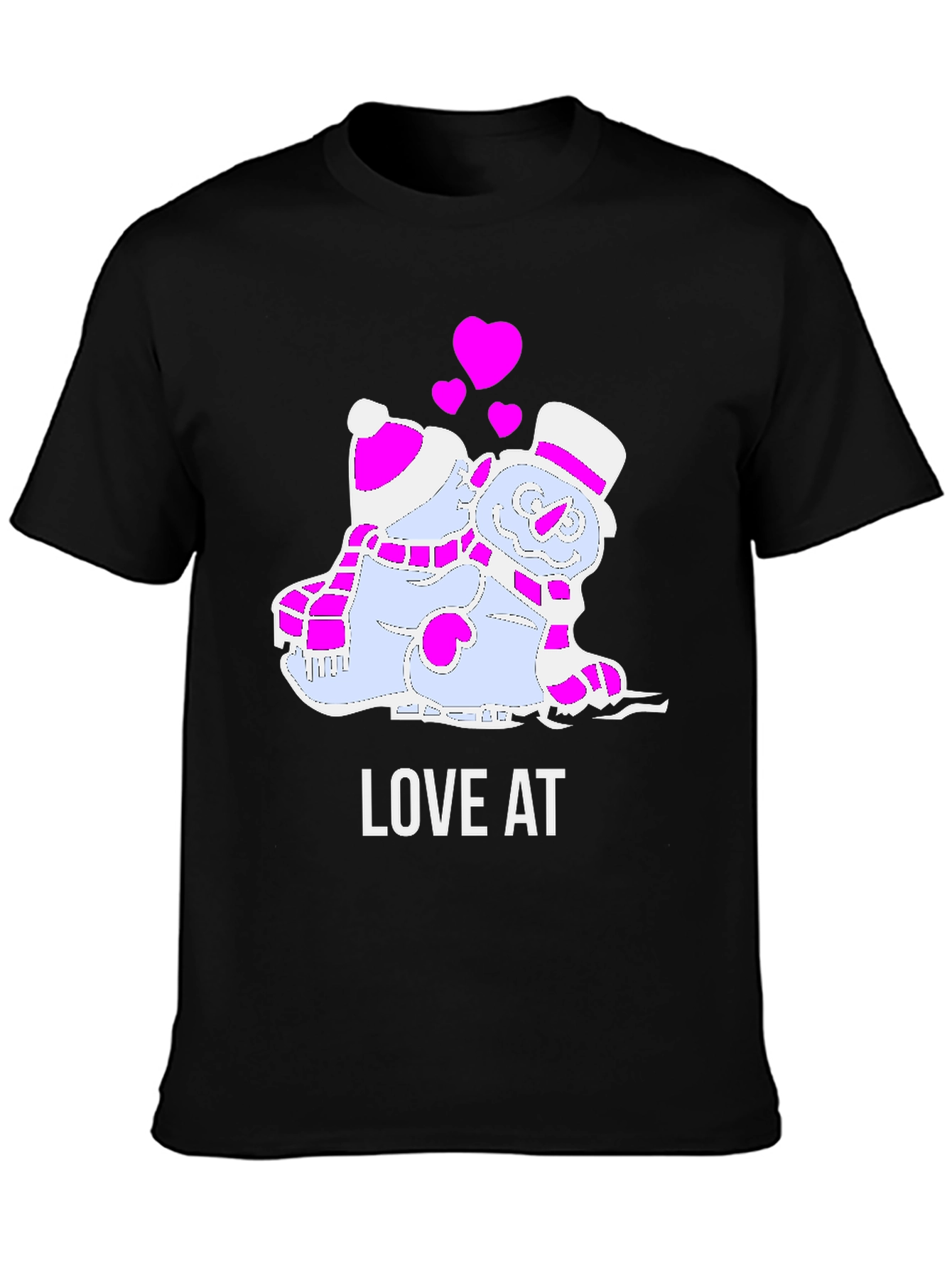 Love at First Ice: Snowman Couple T-Shirt