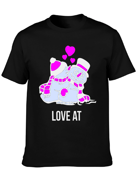 Love at First Ice: Snowman Couple T-Shirt