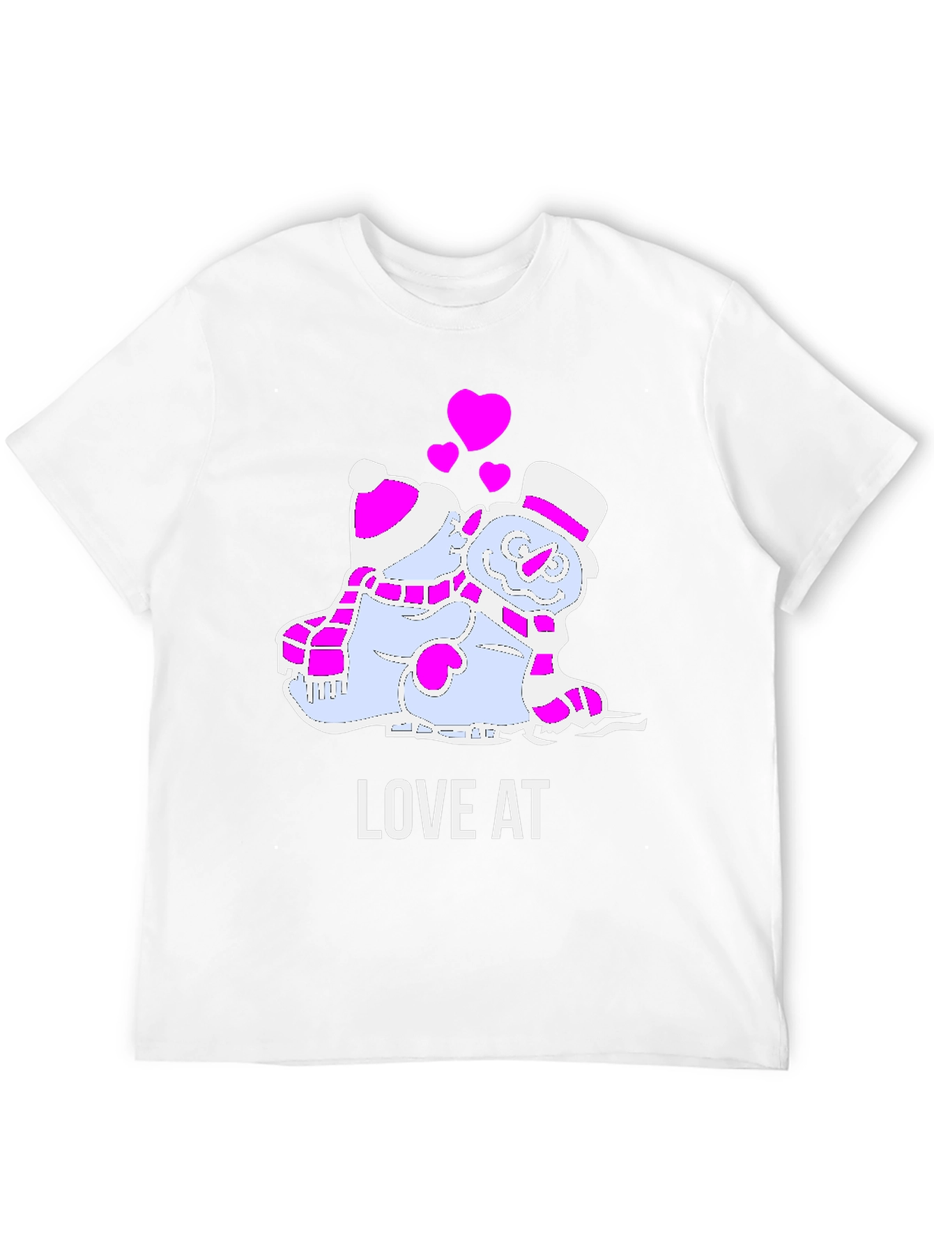 Love at First Ice: Snowman Couple T-Shirt