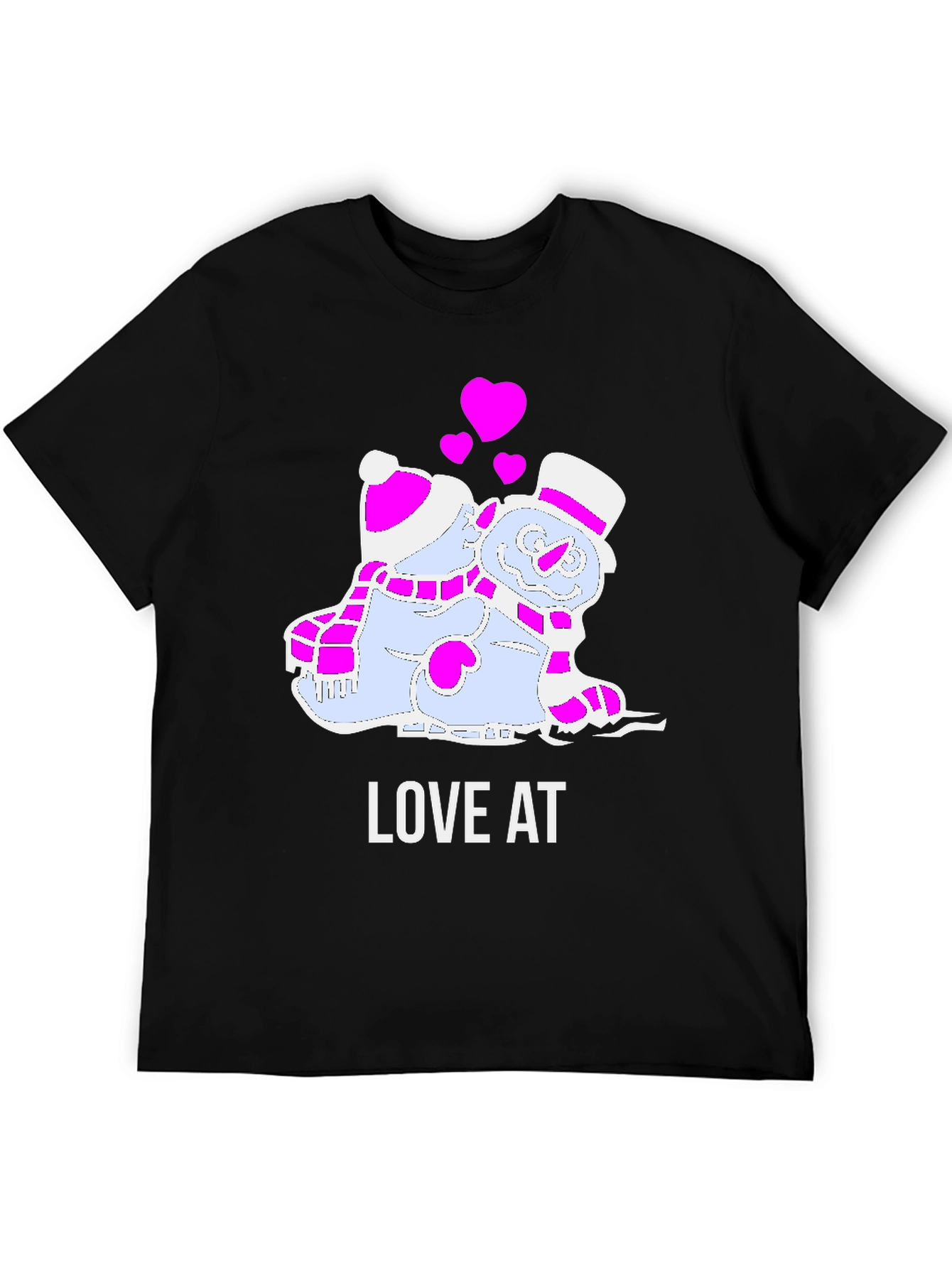 Love at First Ice: Snowman Couple T-Shirt