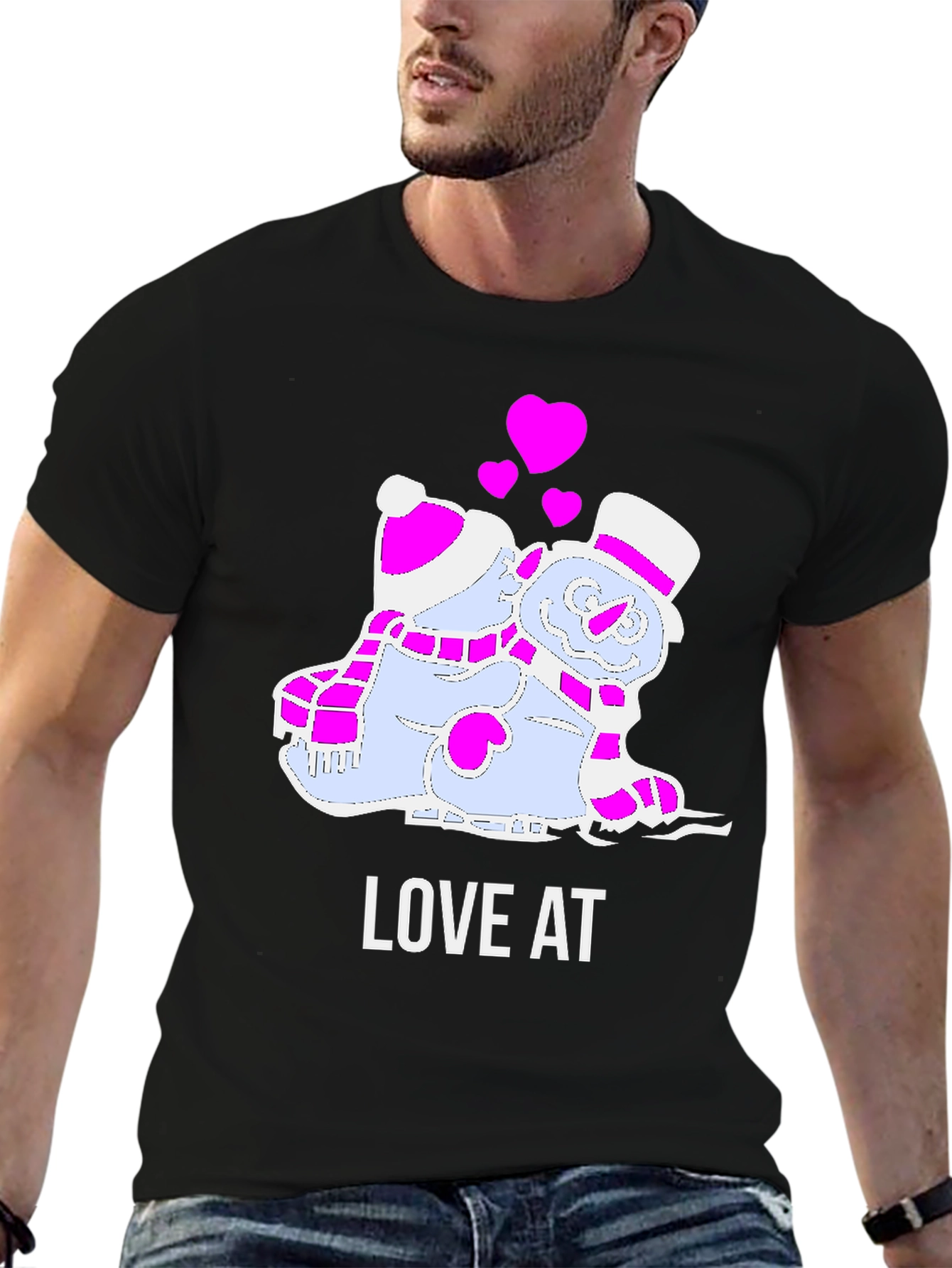 Love at First Ice: Snowman Couple T-Shirt