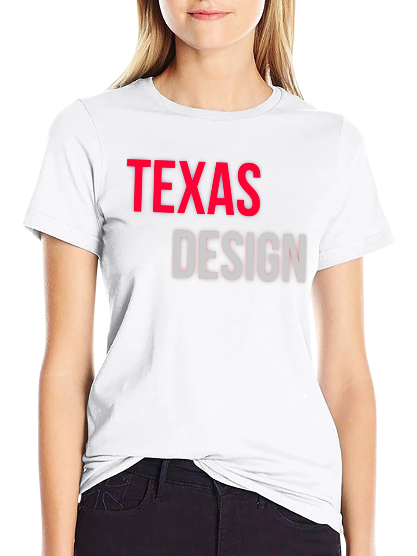 Texas Design Black Graphic Tee Shirt