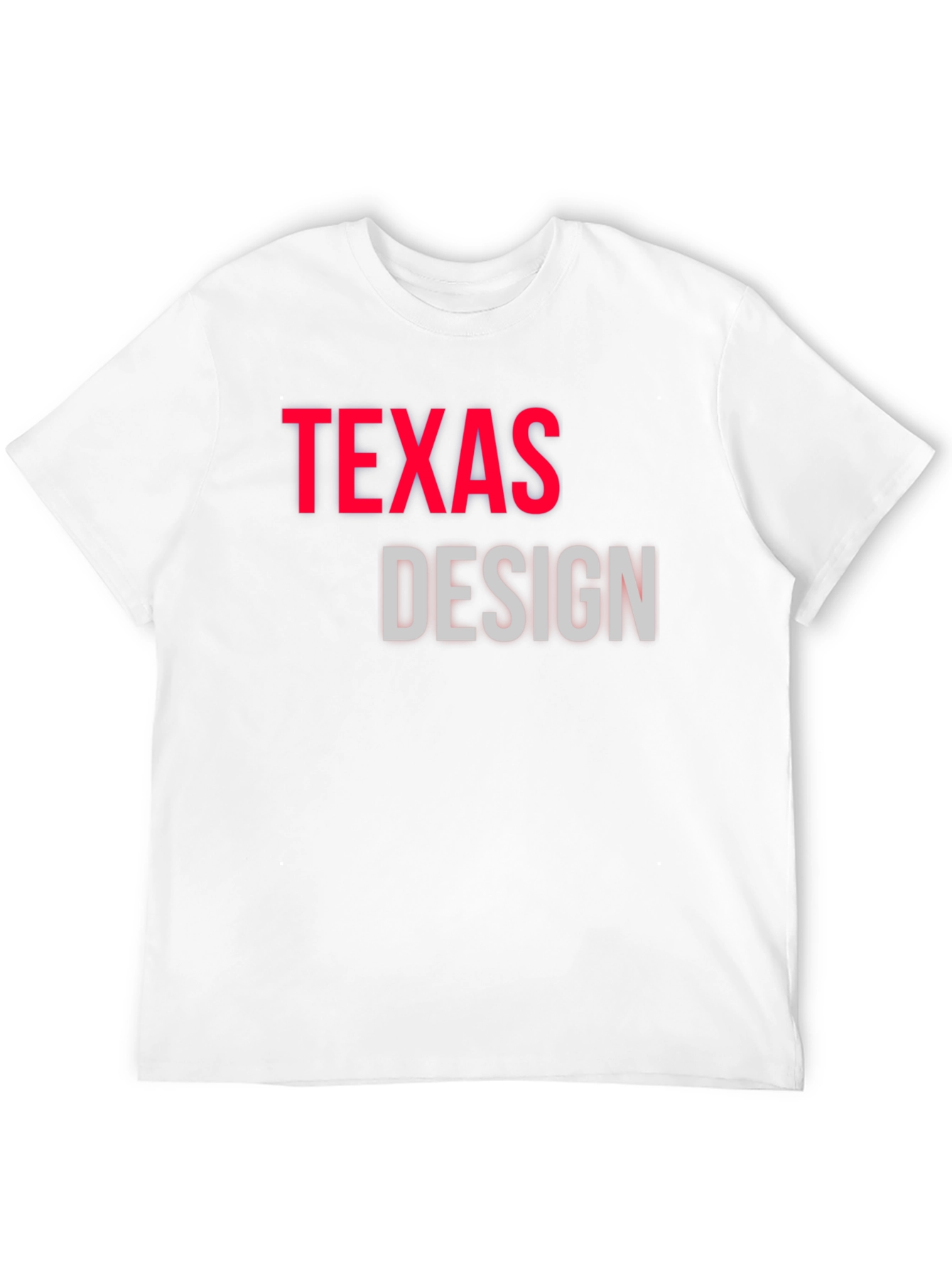 Texas Design Black Graphic Tee Shirt