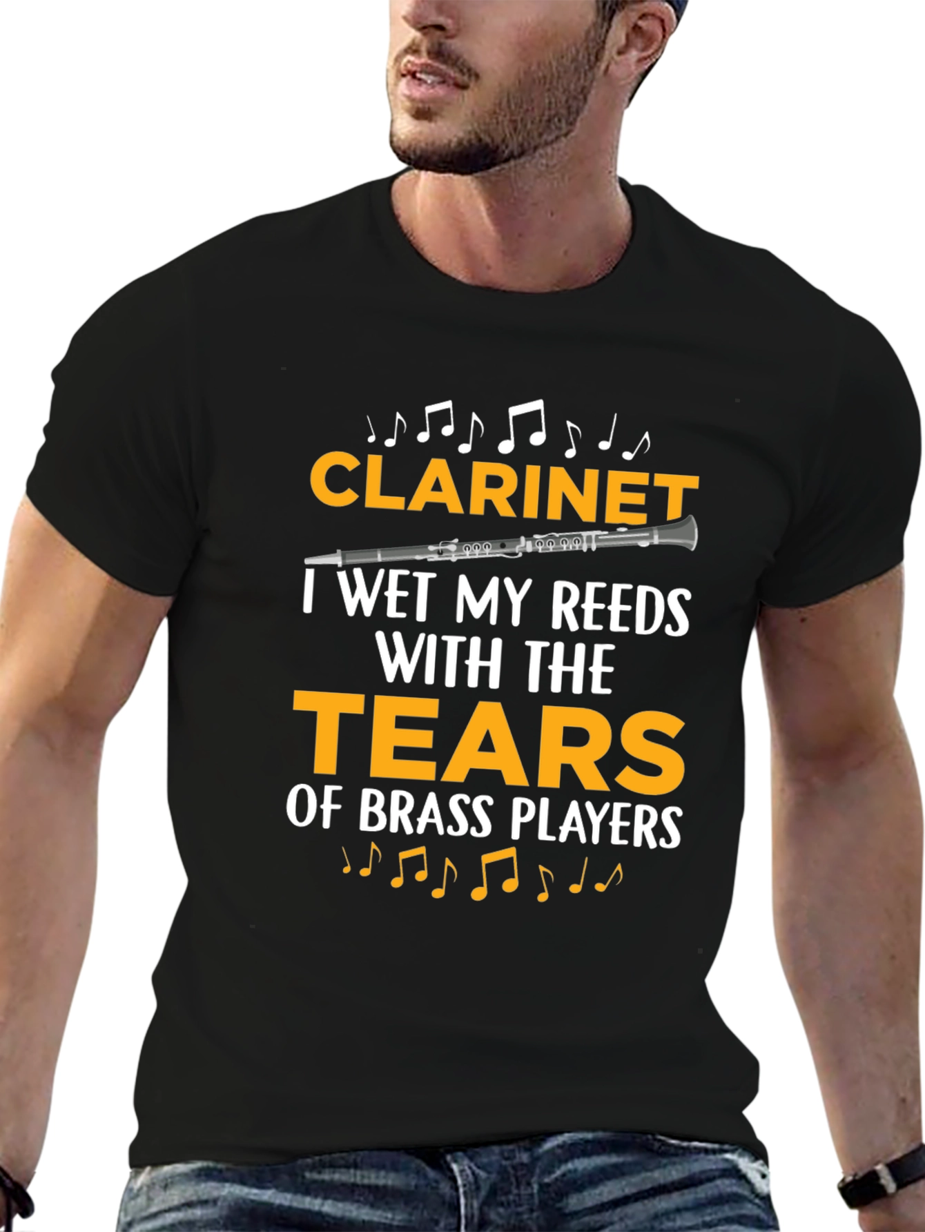Clarinet Player Funny T-Shirt: Tears of Brass Players