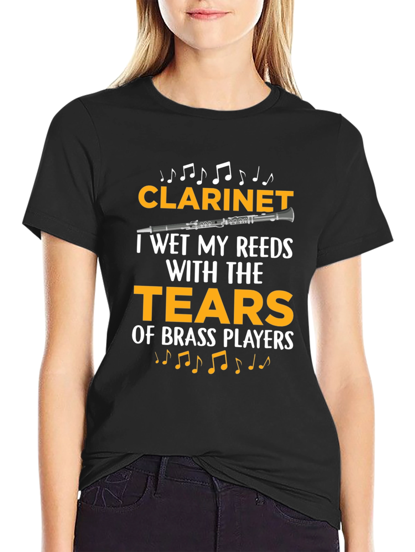 Clarinet Player Funny T-Shirt: Tears of Brass Players