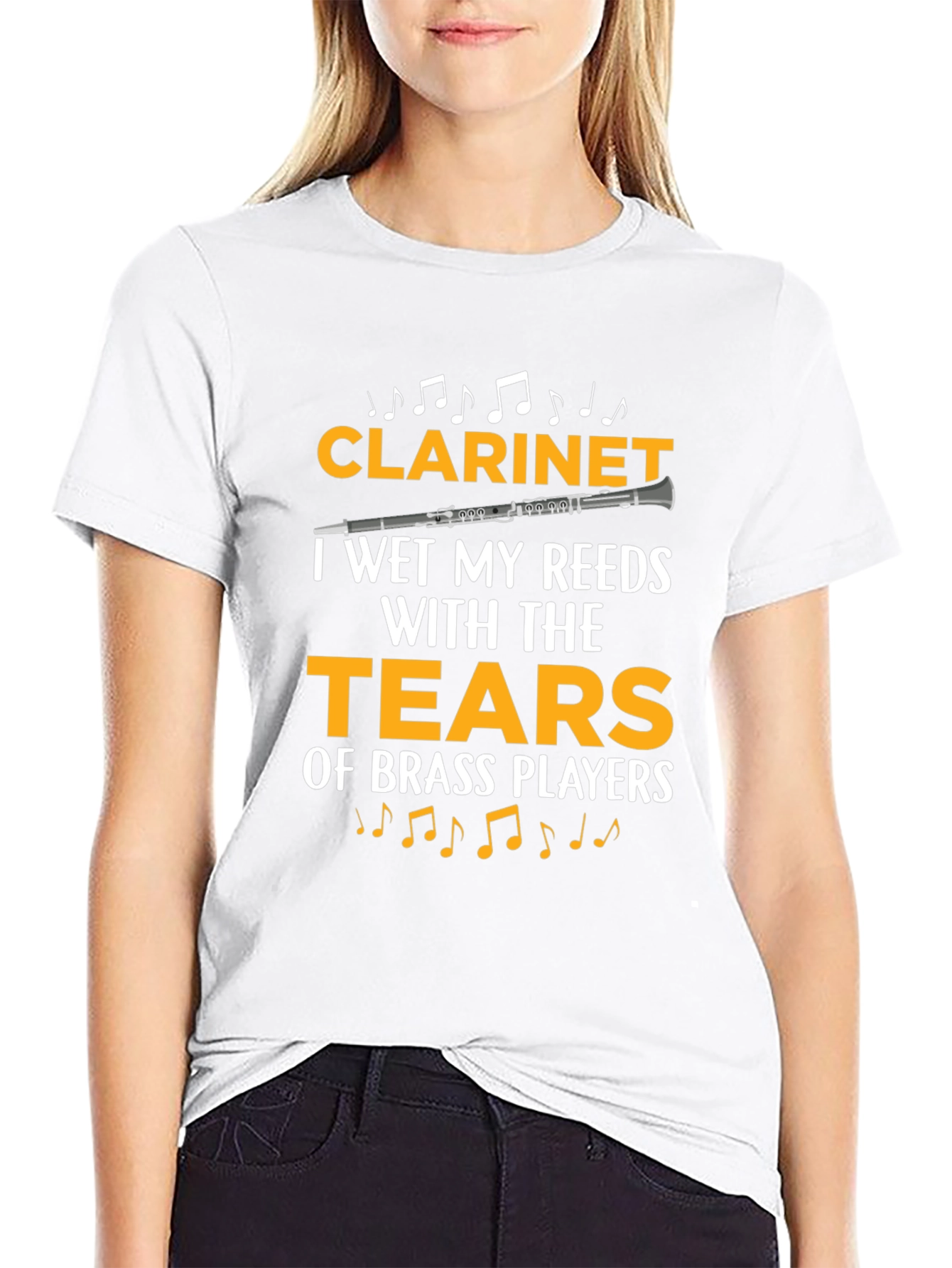 Clarinet Player Funny T-Shirt: Tears of Brass Players