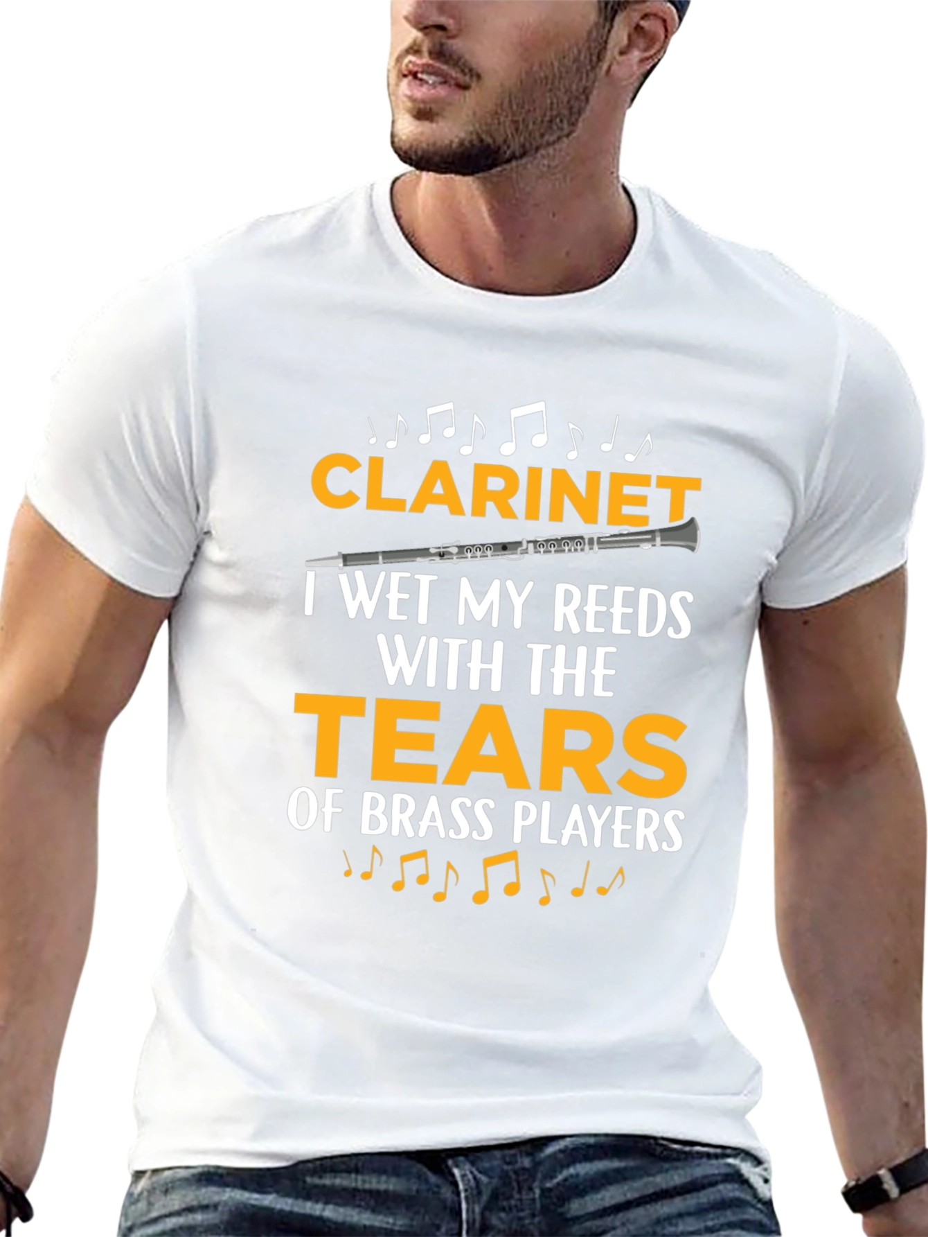 Clarinet Player Funny T-Shirt: Tears of Brass Players