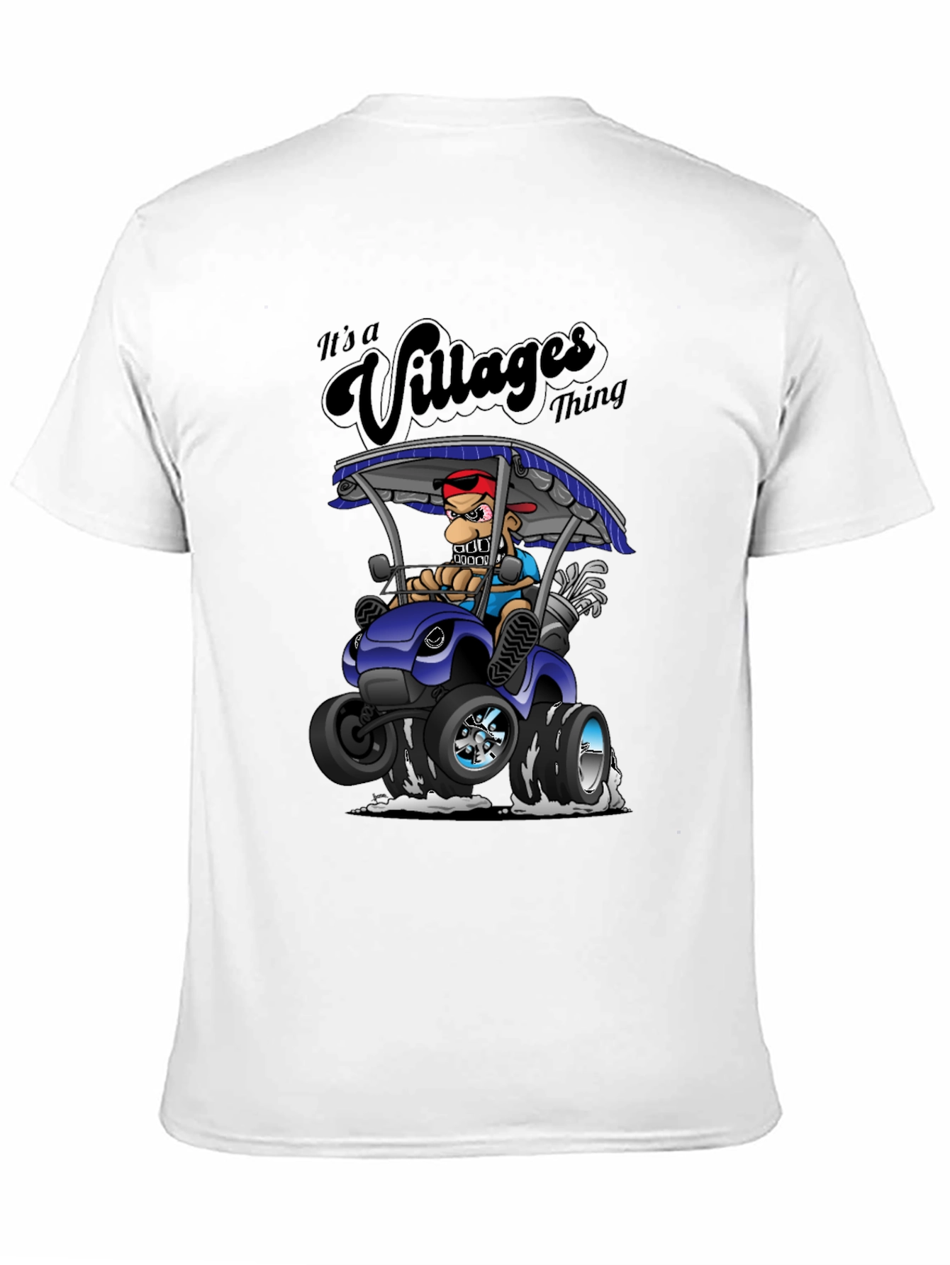 Villages Thing Cartoon Golf Cart T-Shirt