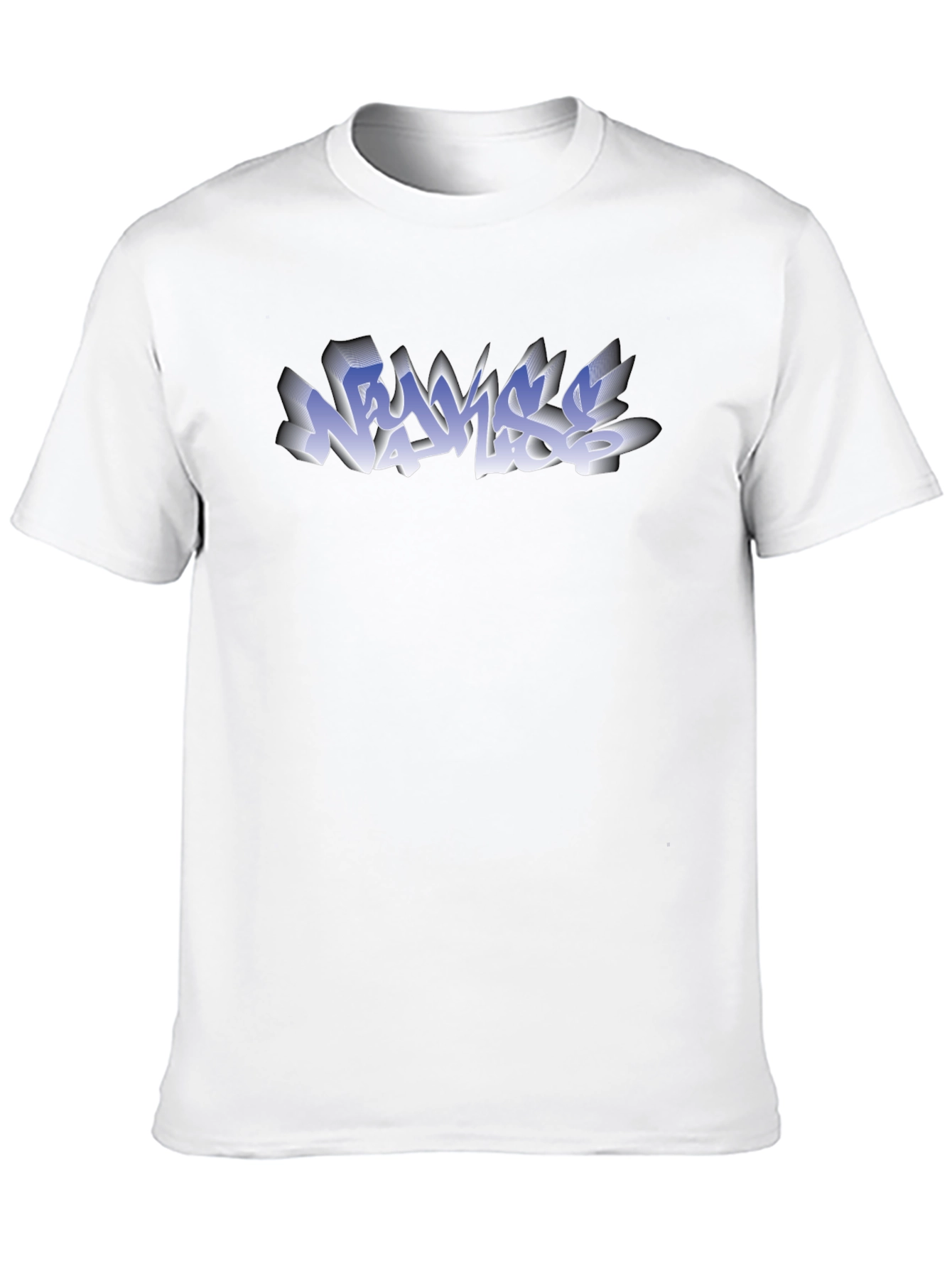 Graffiti Style Graphic T-Shirt - Black