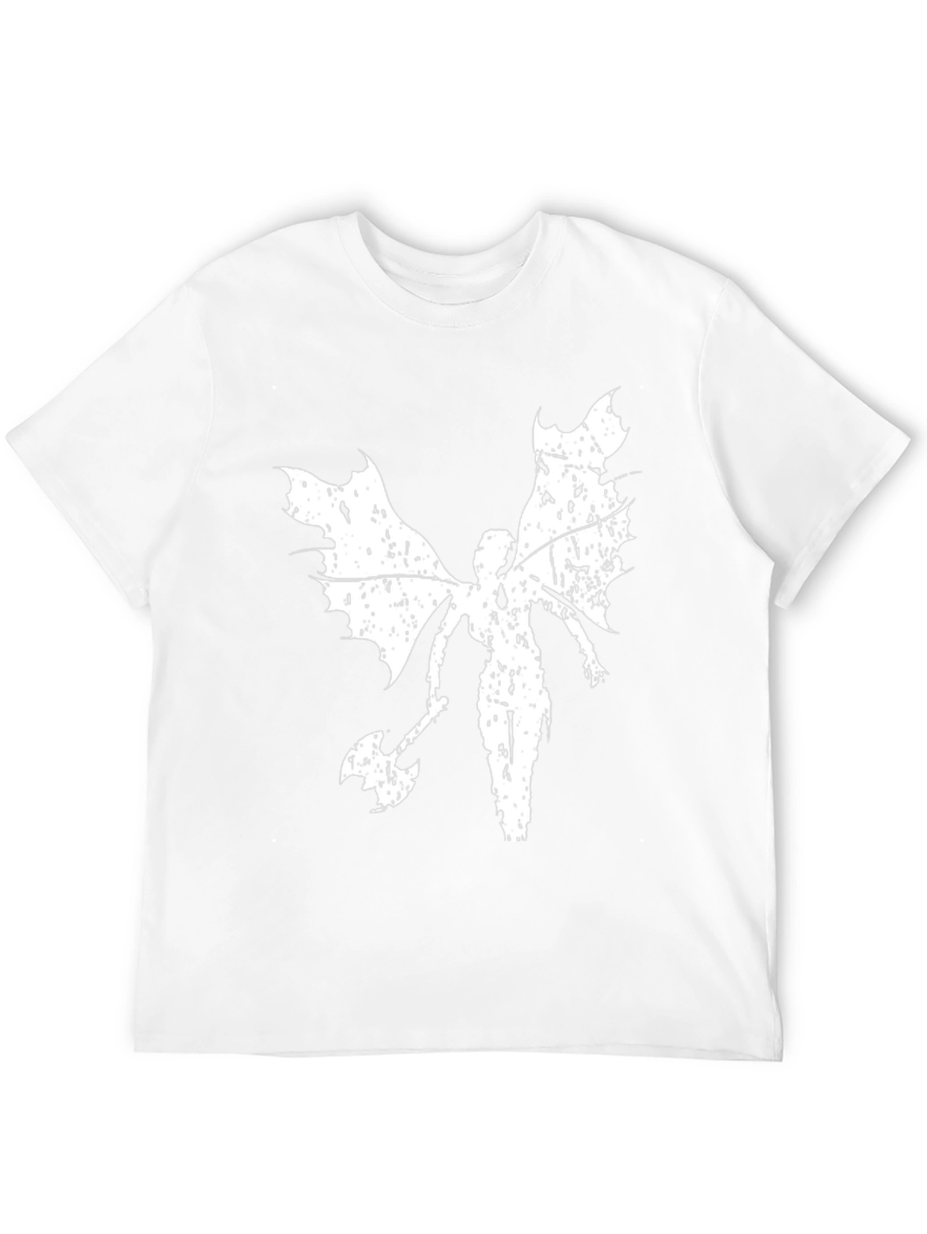 Winged Warrior Graphic Tee - Black Cotton T-Shirt