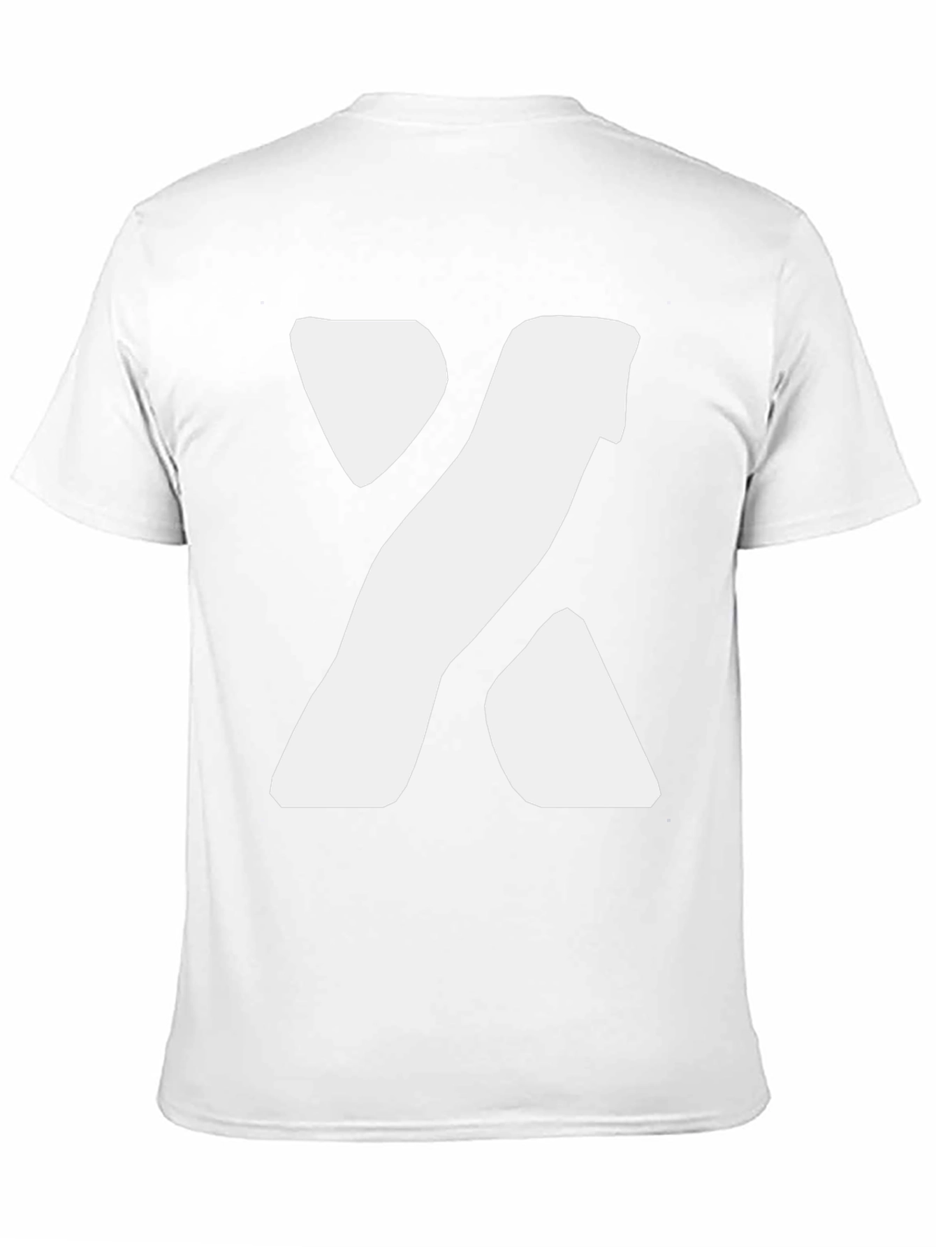 Bold X Graphic Tee - Black Cotton Blend