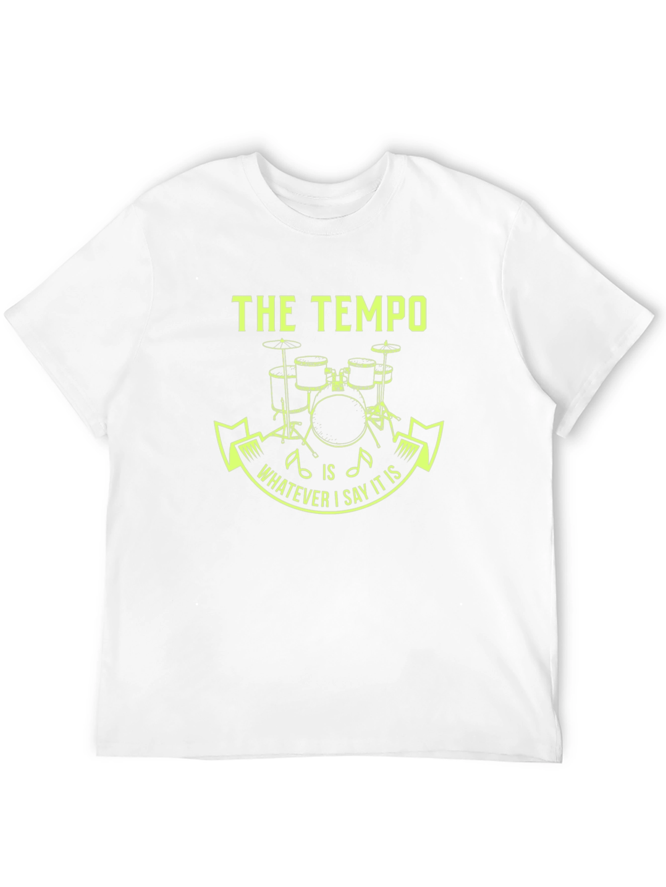 The Tempo Drummer Tee - Funny Musician Gift