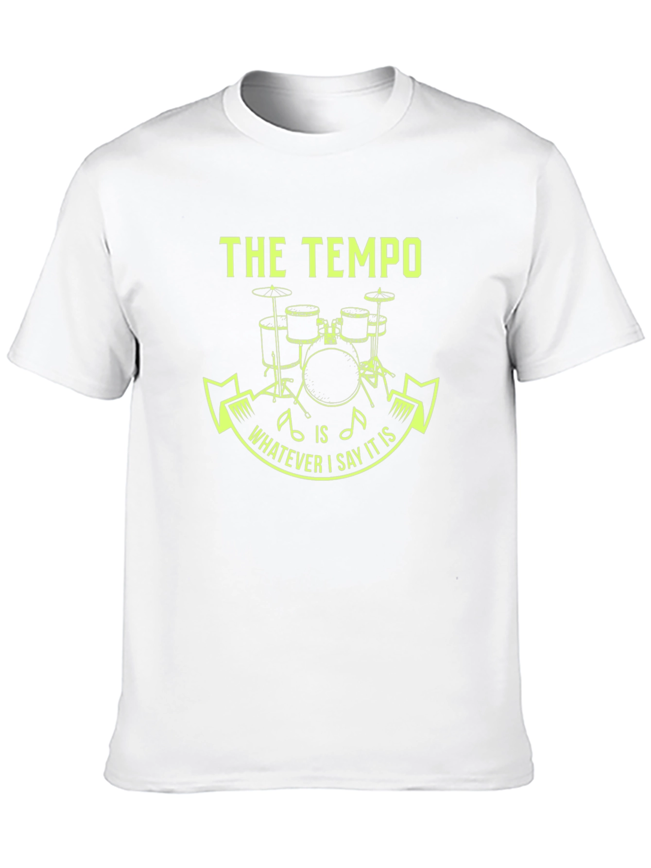 The Tempo Drummer Tee - Funny Musician Gift