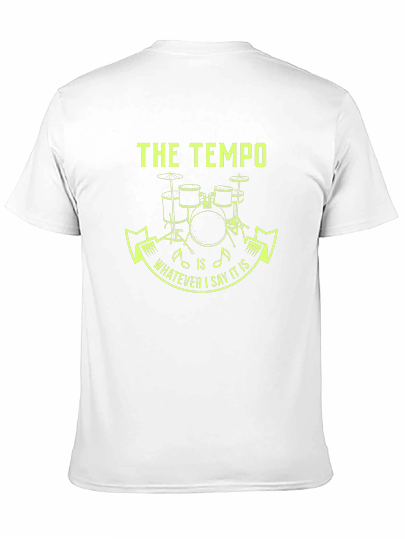 The Tempo Drummer Tee - Funny Musician Gift