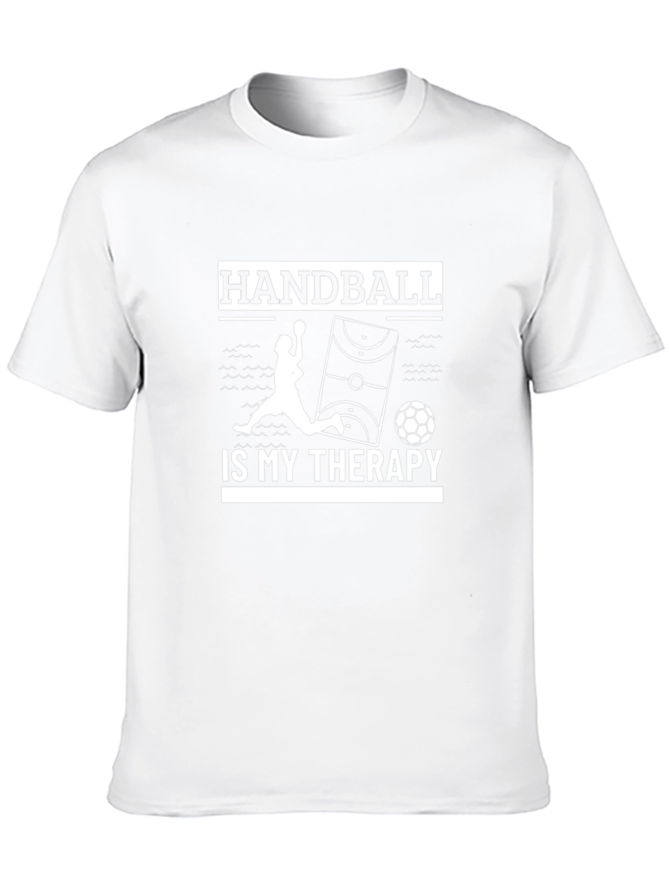 Handball Therapy T-Shirt - Black Cotton Graphic Tee