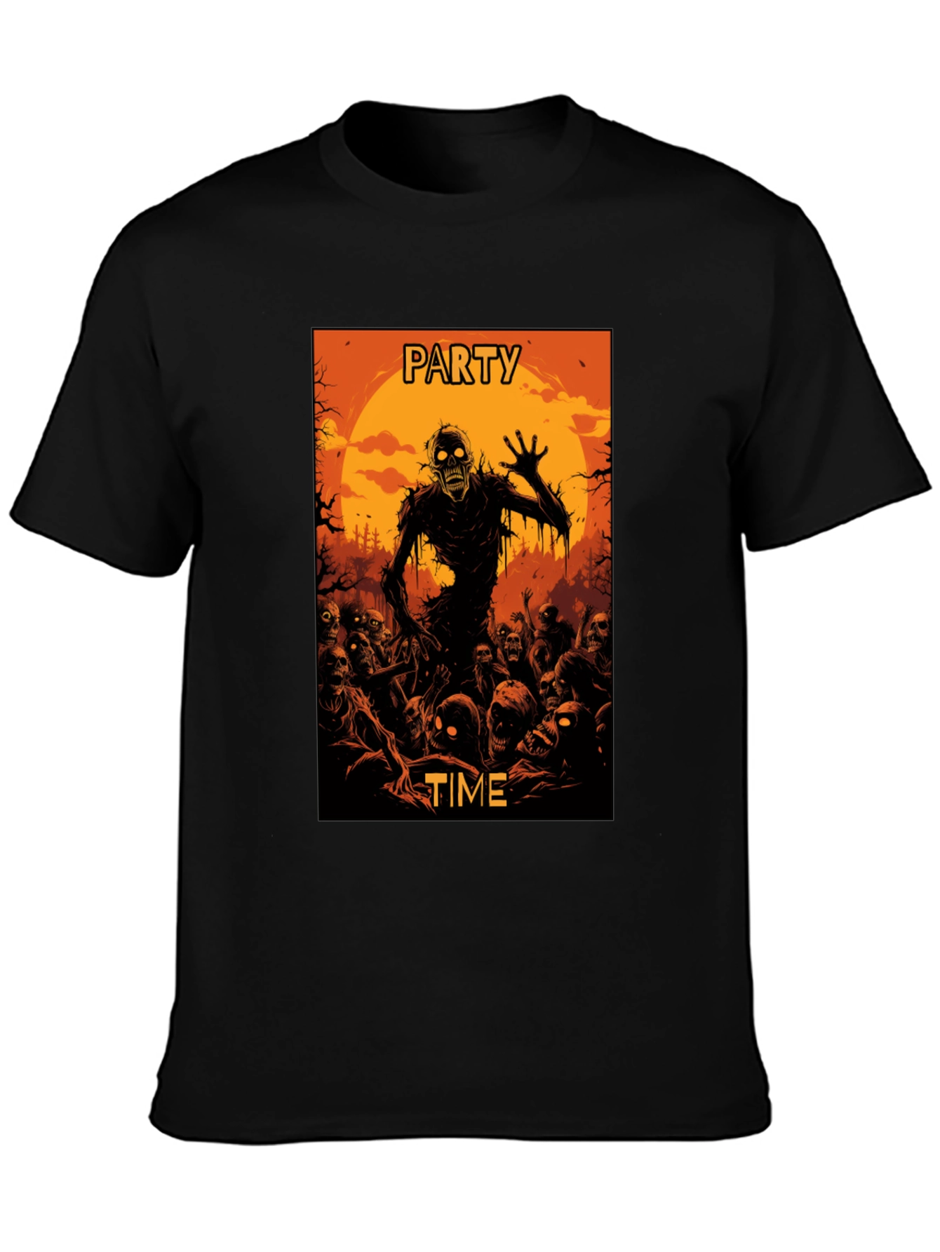 Zombie Party Time Graphic T-Shirt - Halloween Ready!