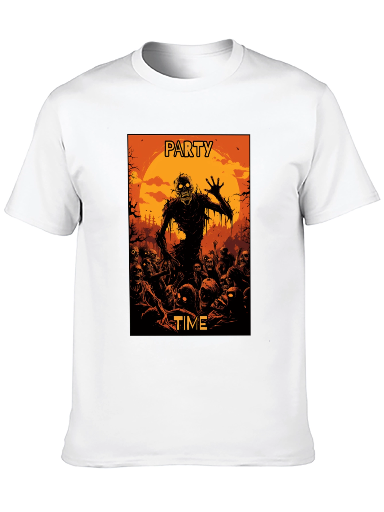 Zombie Party Time Graphic T-Shirt - Halloween Ready!