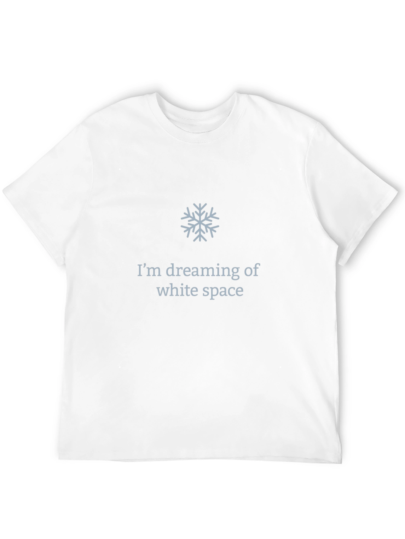 Dreaming of White Space Black T-Shirt