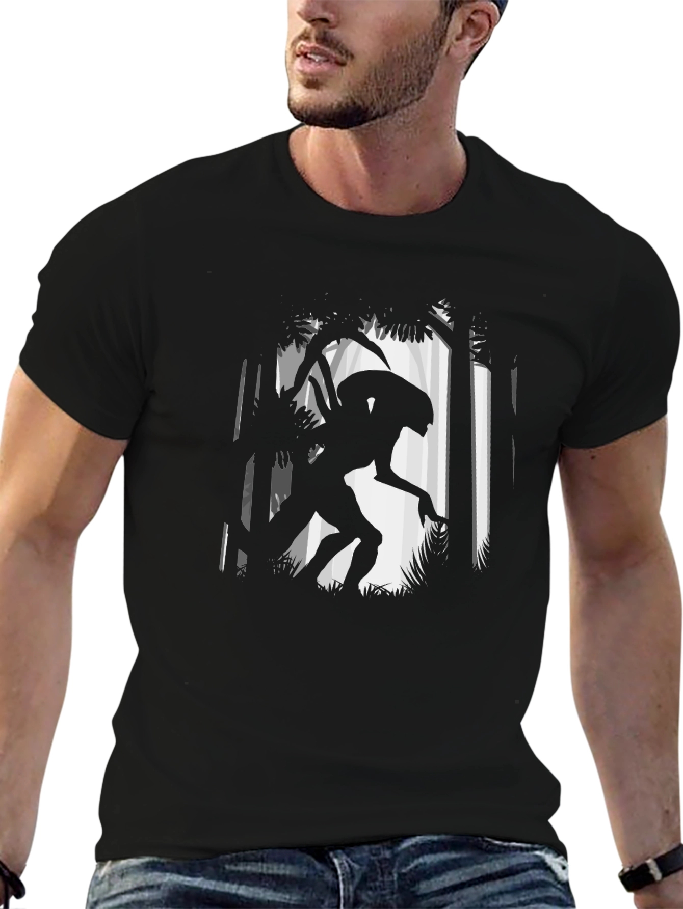 Predator in the Forest Graphic T-Shirt